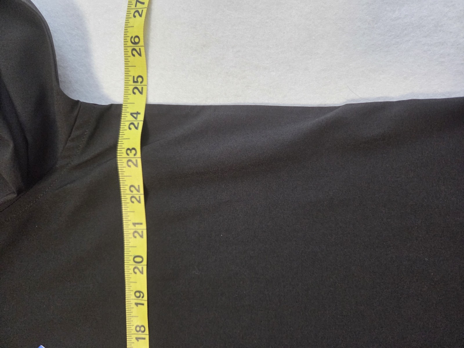 Nautica Slim Fit Performance Dress Shirt Stretch Black Solid XL 17-17 1/2 34/35.