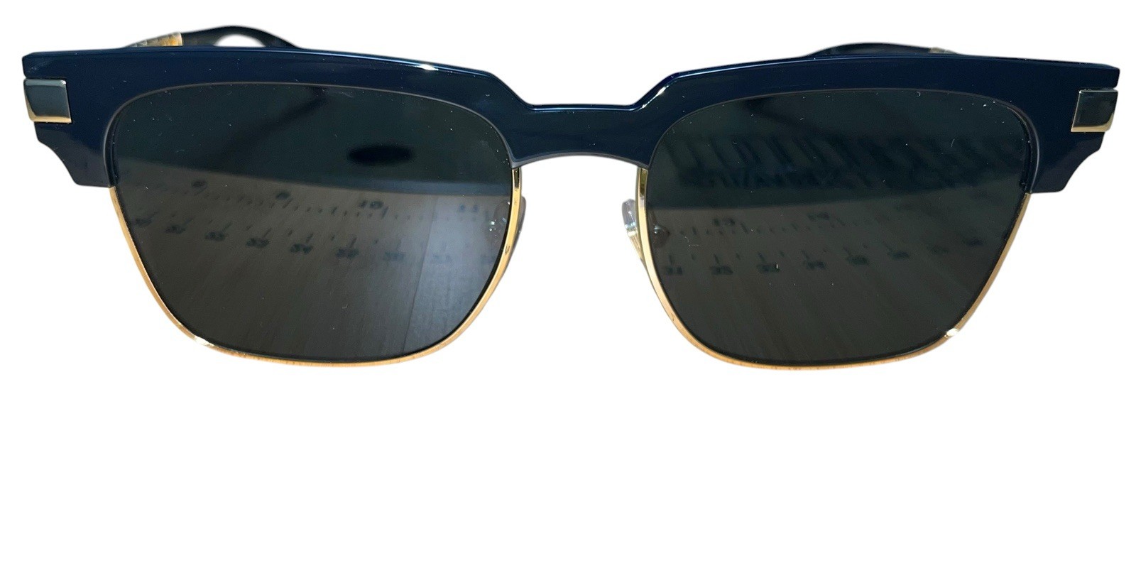 Versace MOD.4417 GB1/87 Men’s Rectangle Sunglasses Black Frame Gray Tinted