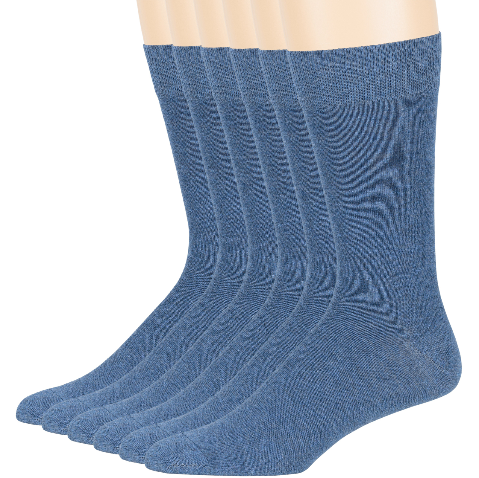 Men’s Cotton 4-6 Pack Dress Socks L/XL Black Brown Khaki Navy Grey Beige Burgund