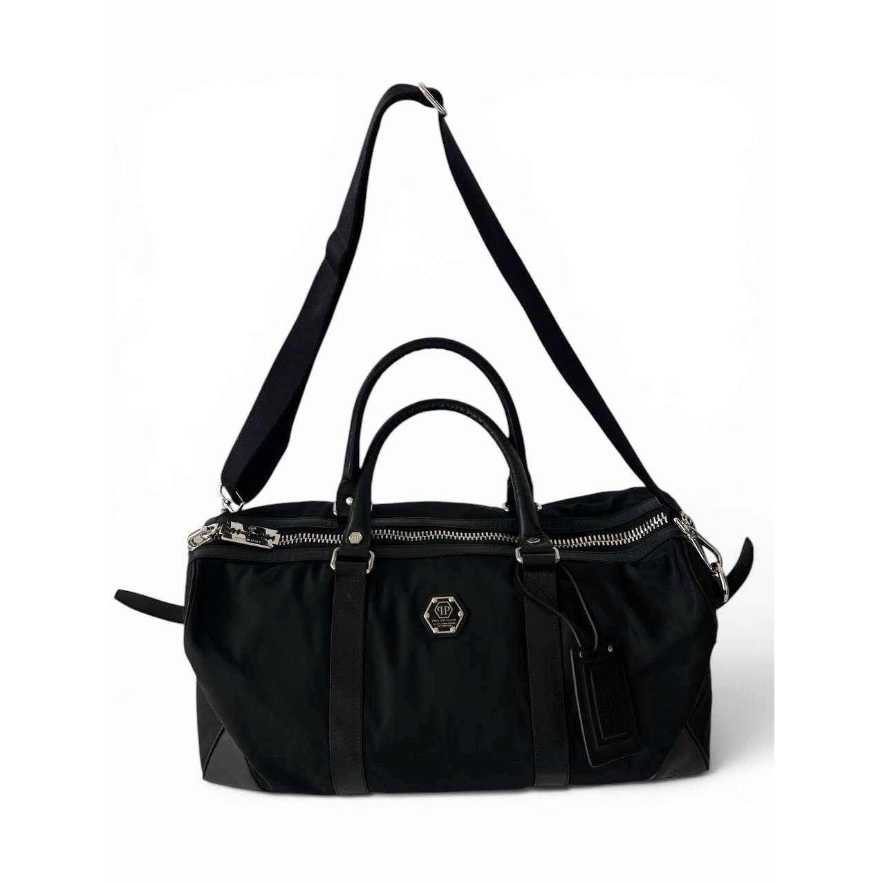 Philipp Plein Limited Edition Black Nylon Duffle Bag Weekender Travel Bag