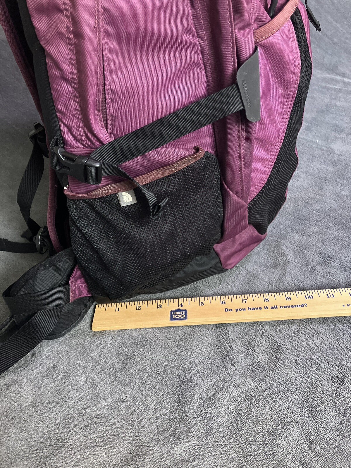 The North Face Recon Backpack Purple Laptop Hiking Day Bag Padded Back ISSUES
