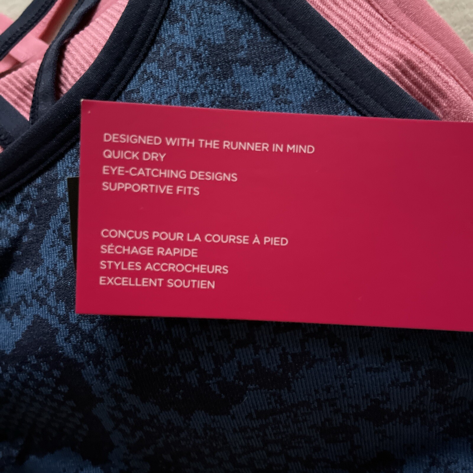 RYKA Sports Bra 2 PACK Supportive Removable Pads Crossback Tagless NWT SMALL