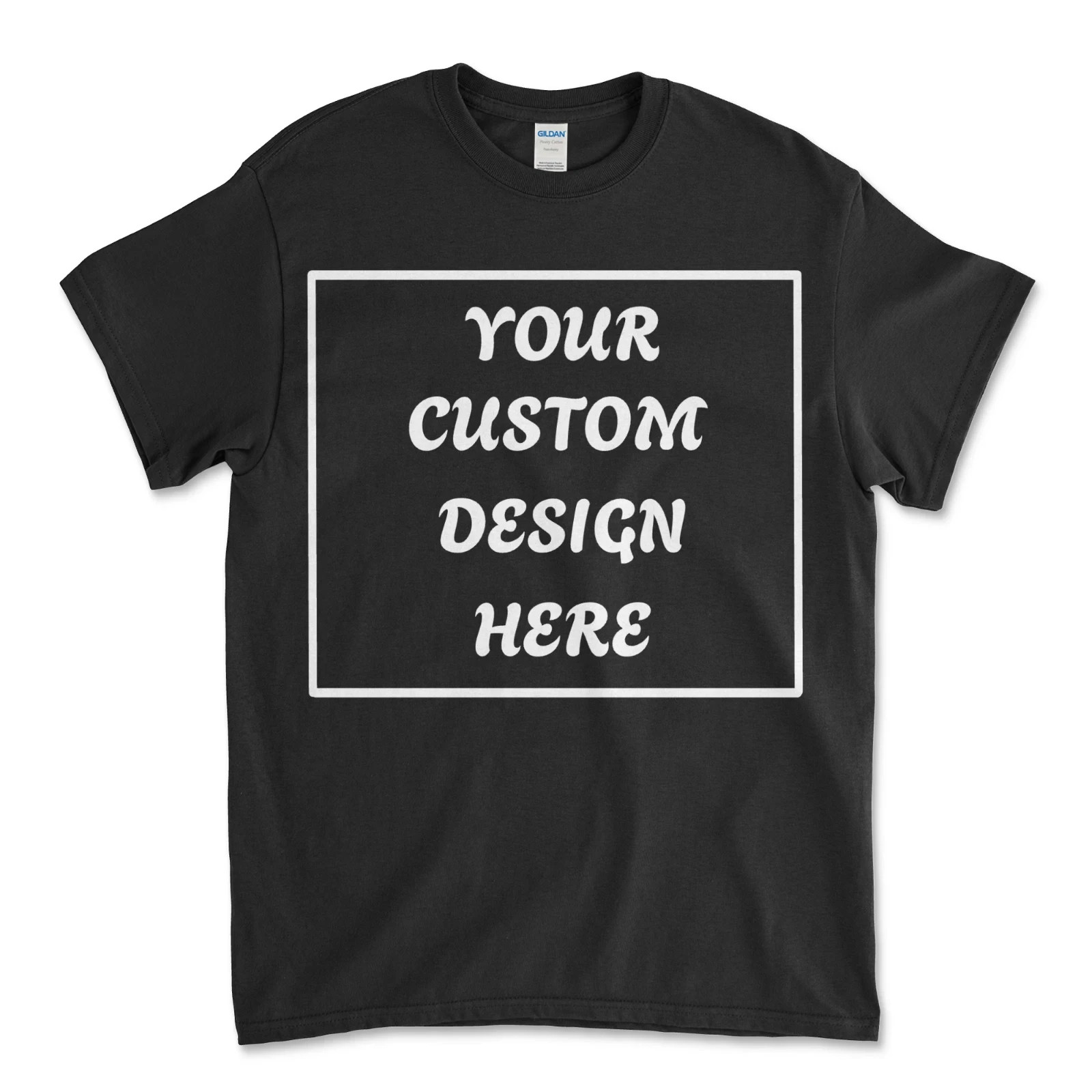 Custom T-Shirt Men’s Design Your Own Front Back Print Personalized Tee