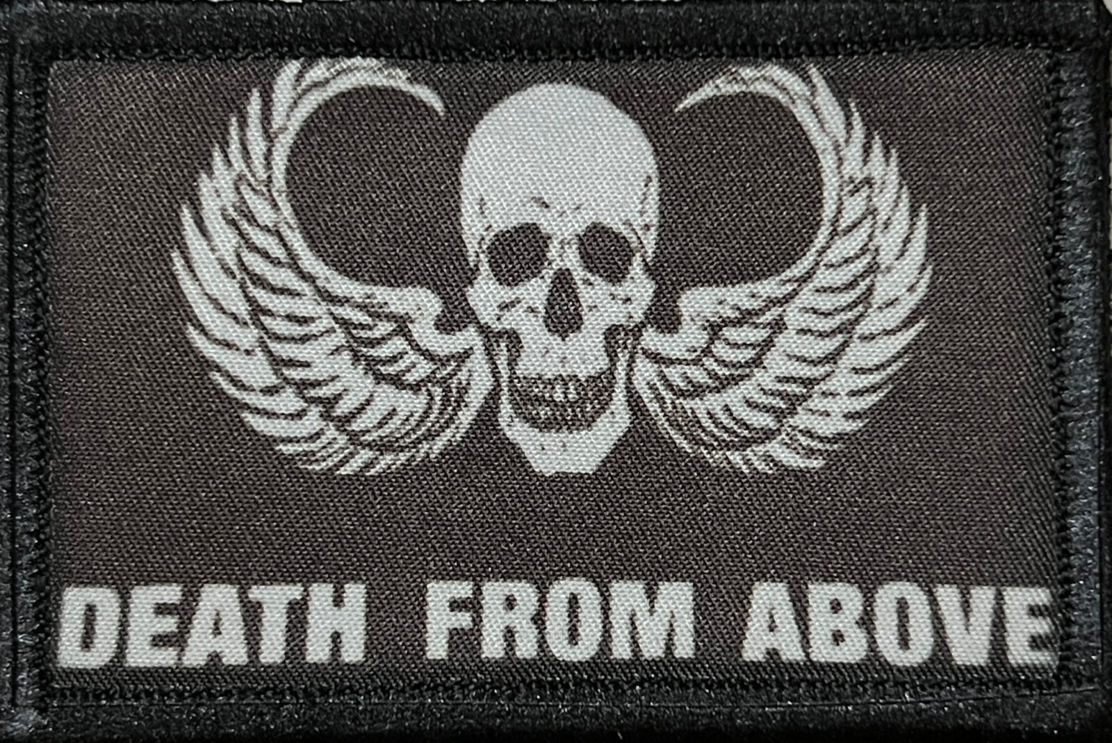 Death From Above Morale Patch Tactical ARMY Hook Military Flag USA Airborne