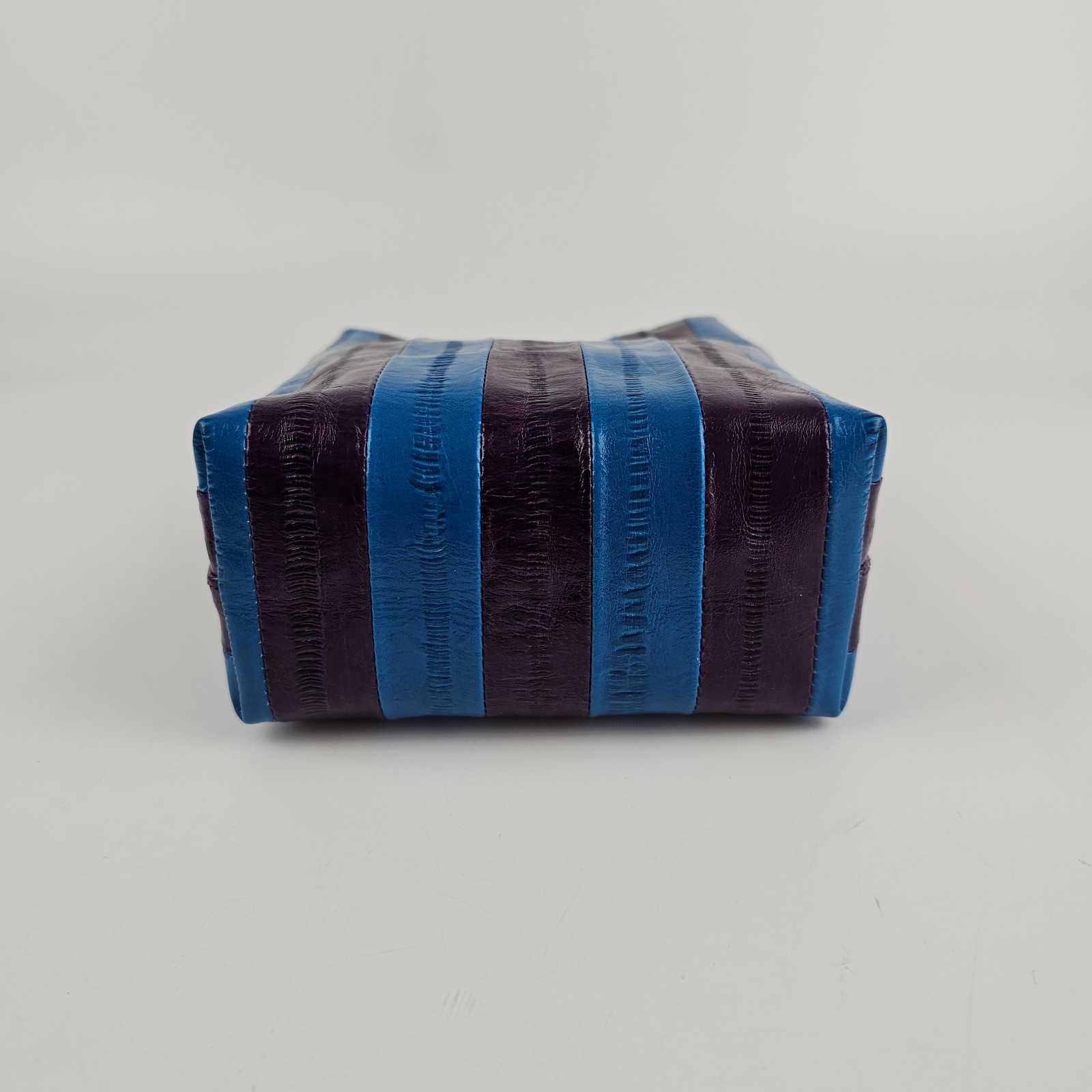 DRIES VAN NOTEN Striped Blue Top Handle Bag New & Authentic