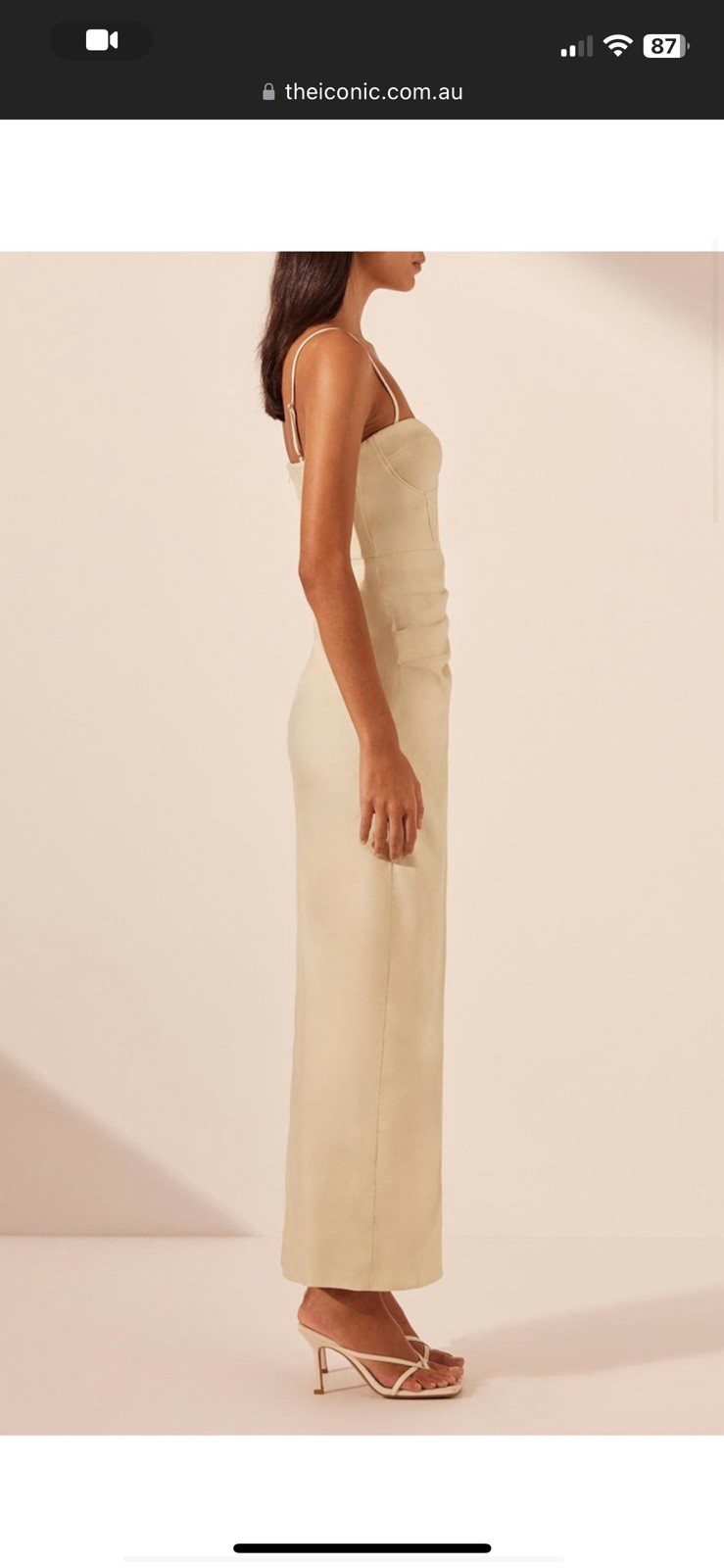 Shona Joy Kasbah Bustier Drapped Maxi Dress Size 10
