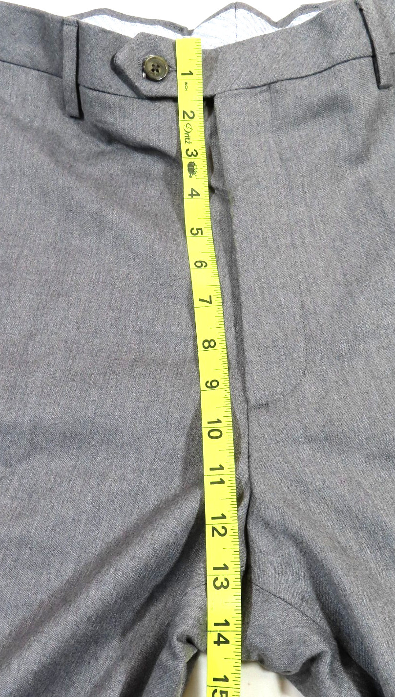 Morris & King NWT100% Combed Cotton Medium Gray Trousers Size 40