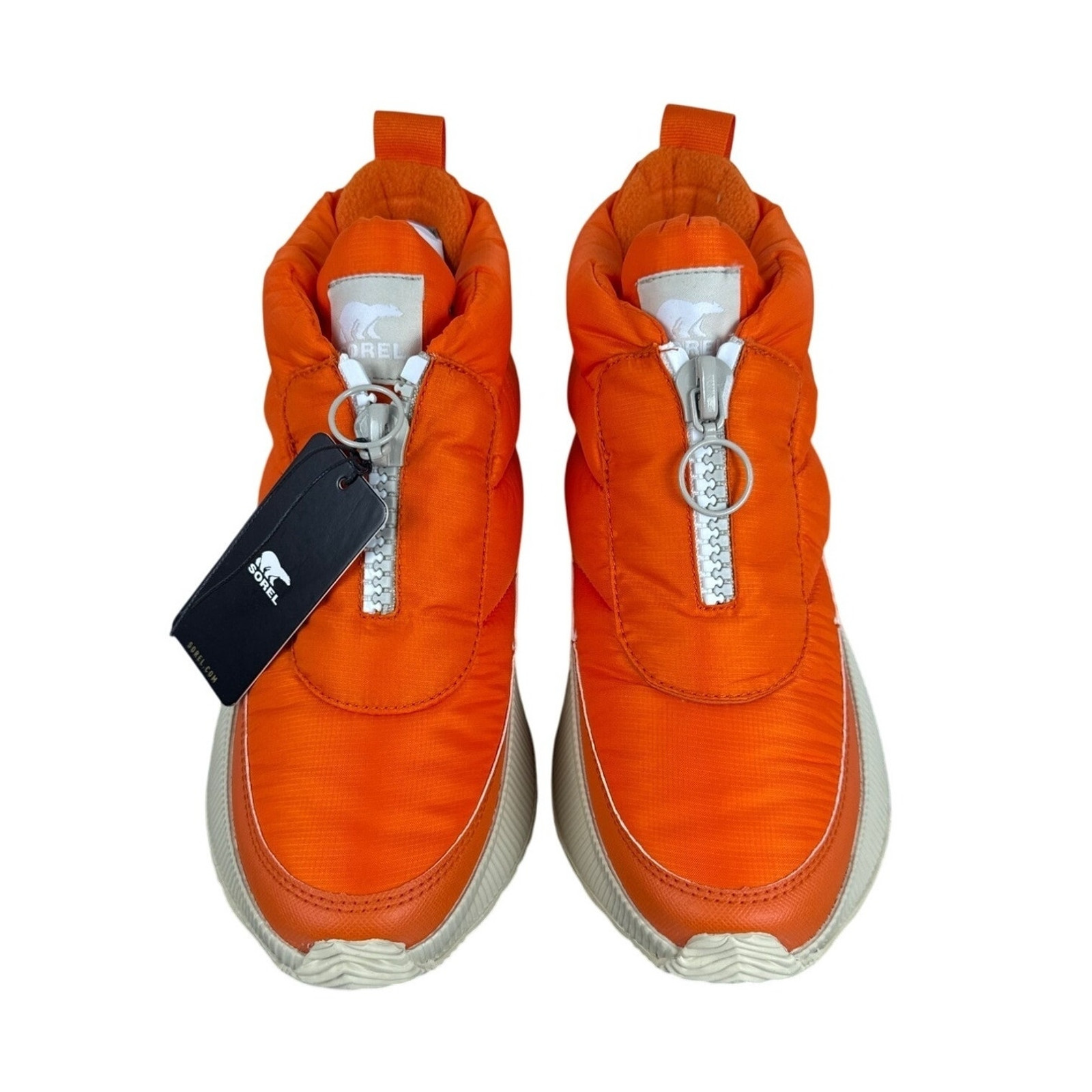 Sorel x prAna Out N About Winter Boot Womens 8 Orange Puffy Waterproof Insulated