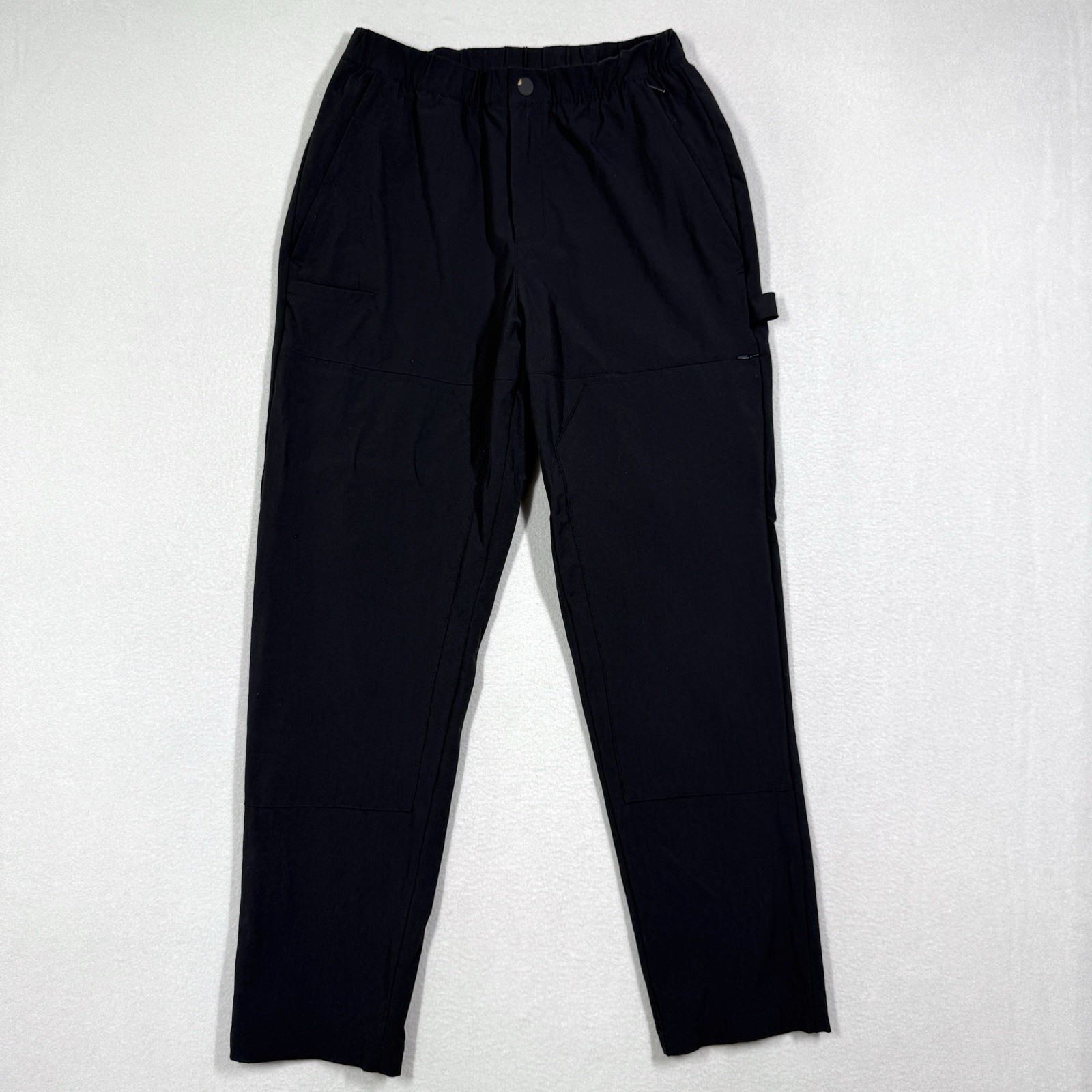 Alo Yoga Pants Mens Small Carpenter Co op Track Straight Leg Black Hammer Loop