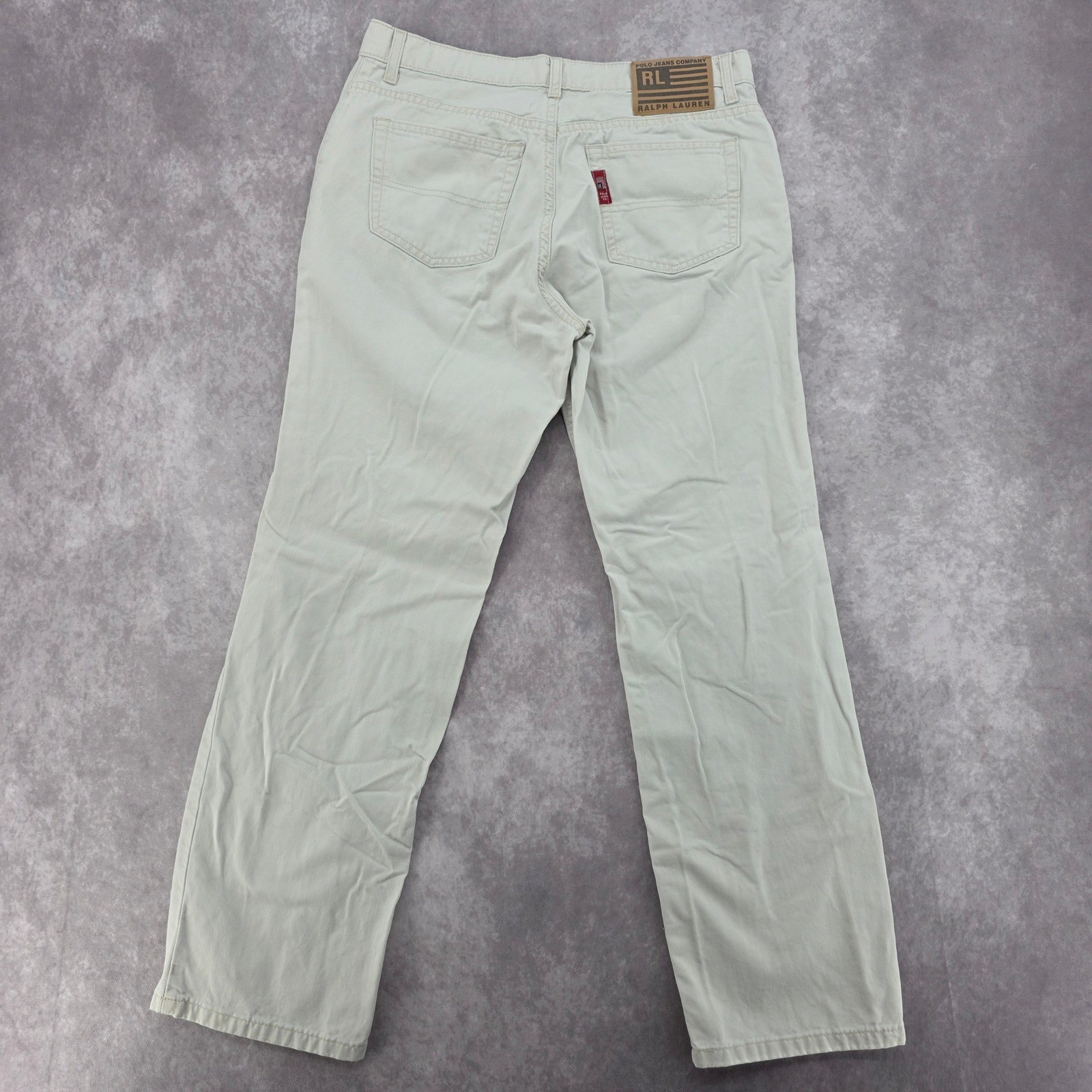 Polo Jeans Co Ralph Lauren Saturday 30×29 Jean Beige Khaki Straight Leg Casual