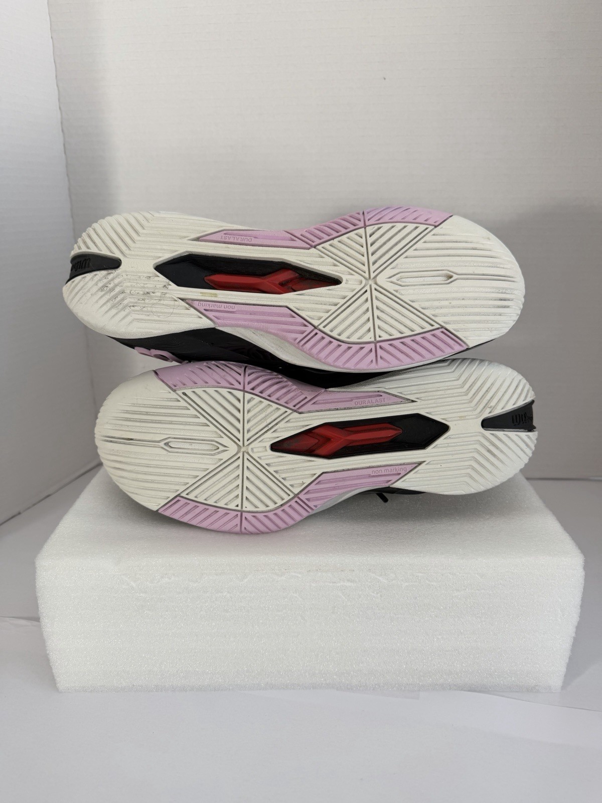 Wilson Women’s Black/Pink/White Low Top Lace-Up Athletic Sneaker Rubber Sole