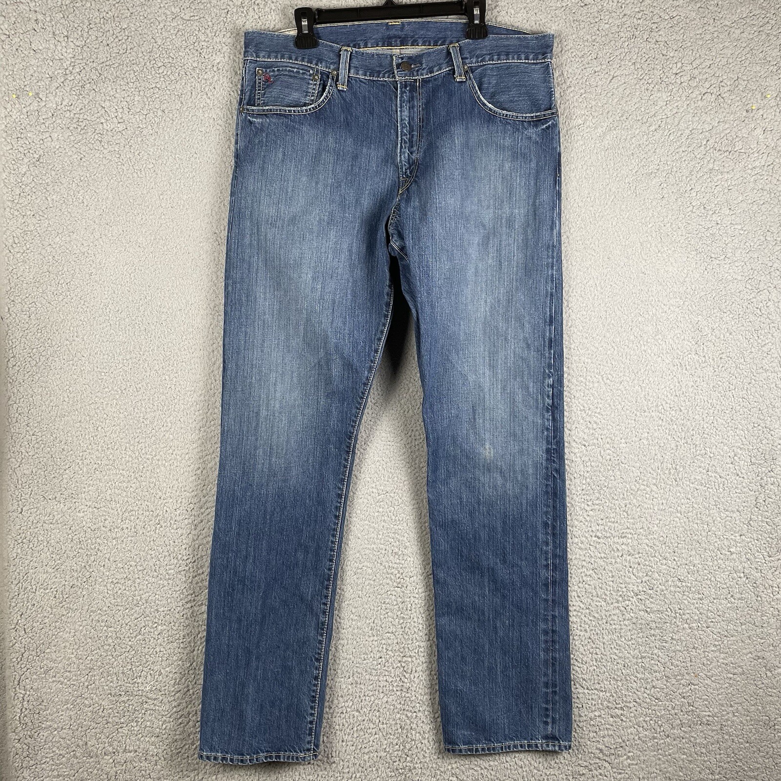 Polo Ralph Lauren Jeans Mens 36×34 Fit 37×33.5 Hampton Straight Blue Denim