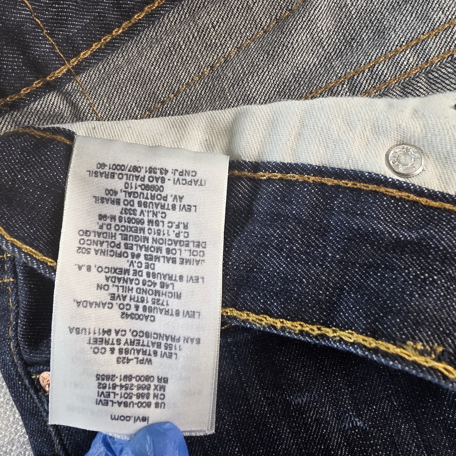 Levi’s 569 Loose Straight Men’s Jeans Dark Indigo Wash Blue Denim 34×34