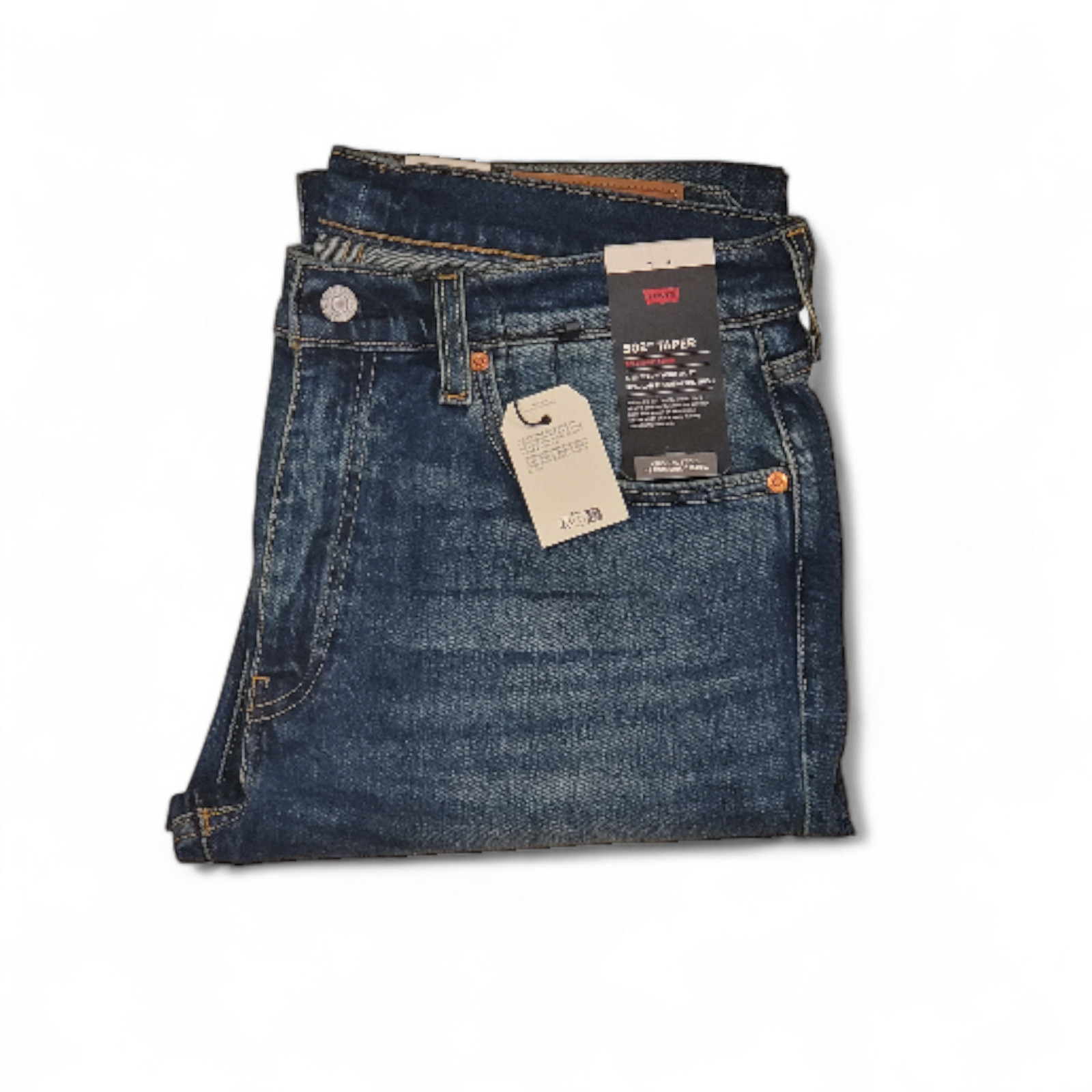 Levi’s Men’s 502 Taper Fit Premium Selvedge Jeans Blue Green 295071449