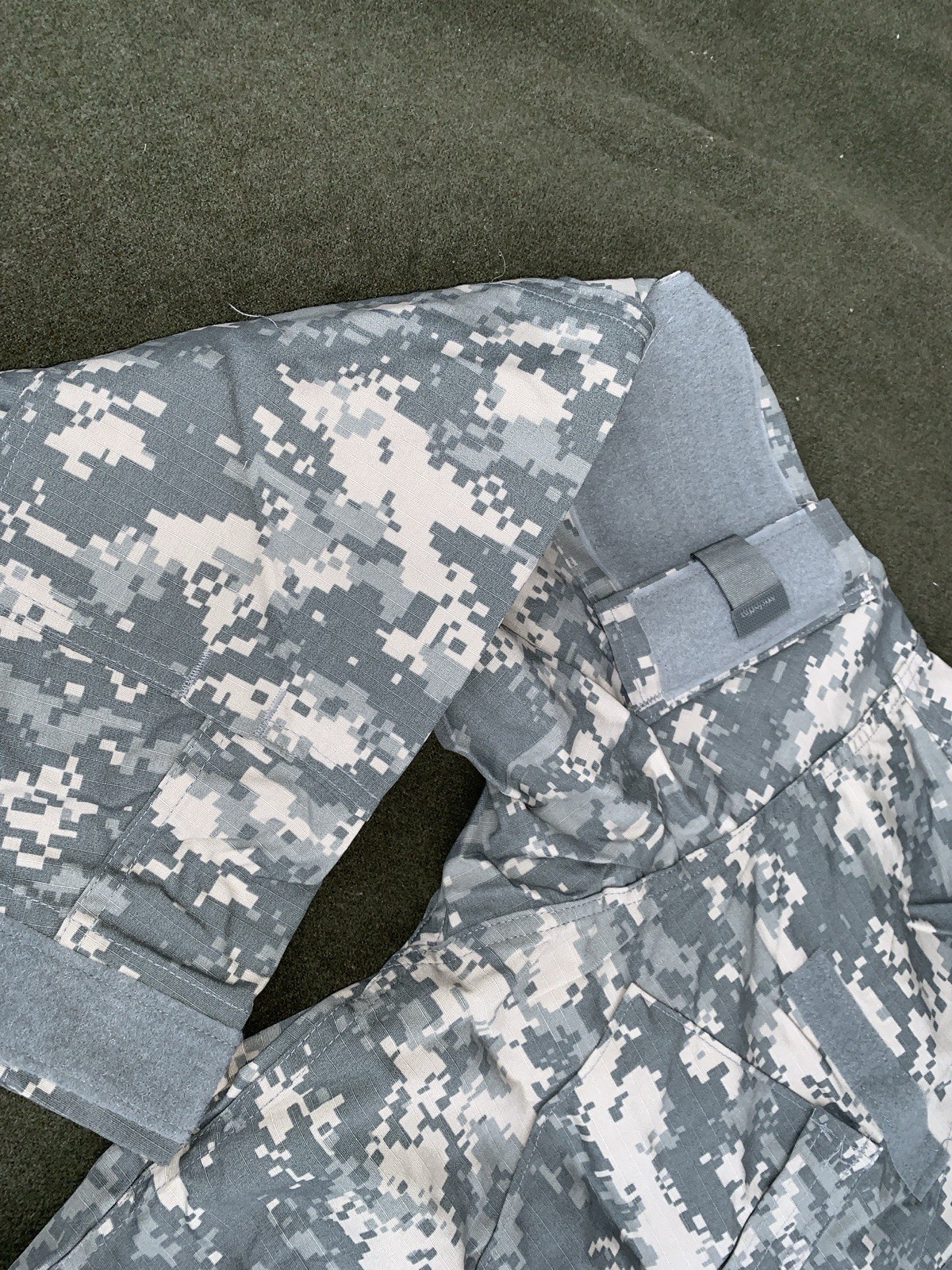 Mens Large-short Digi Camouflage Windbreaker jacket US Army #8532 2-way zipper