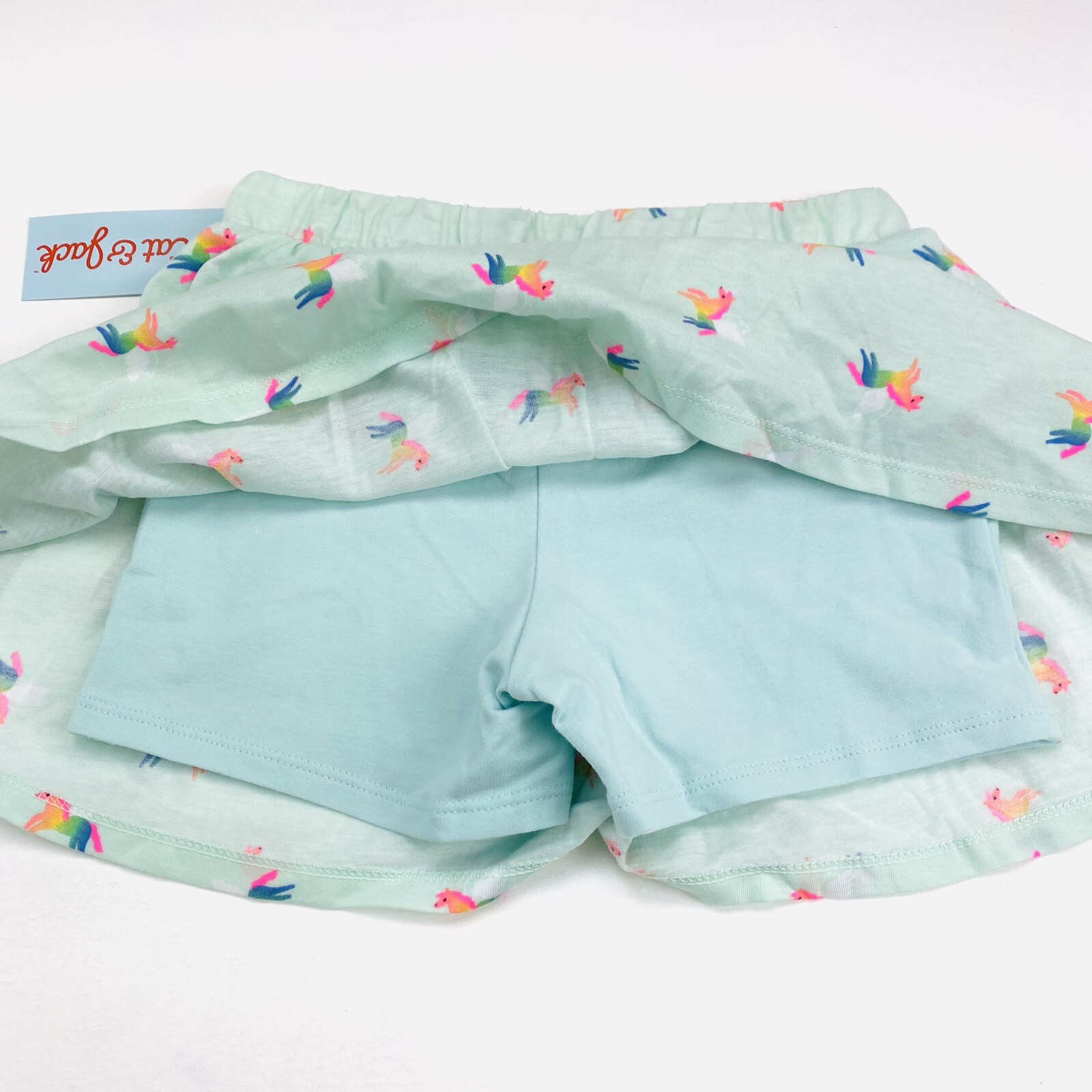 Cat & Jack Girls Size S 6/6X Skort Mint Unicorn