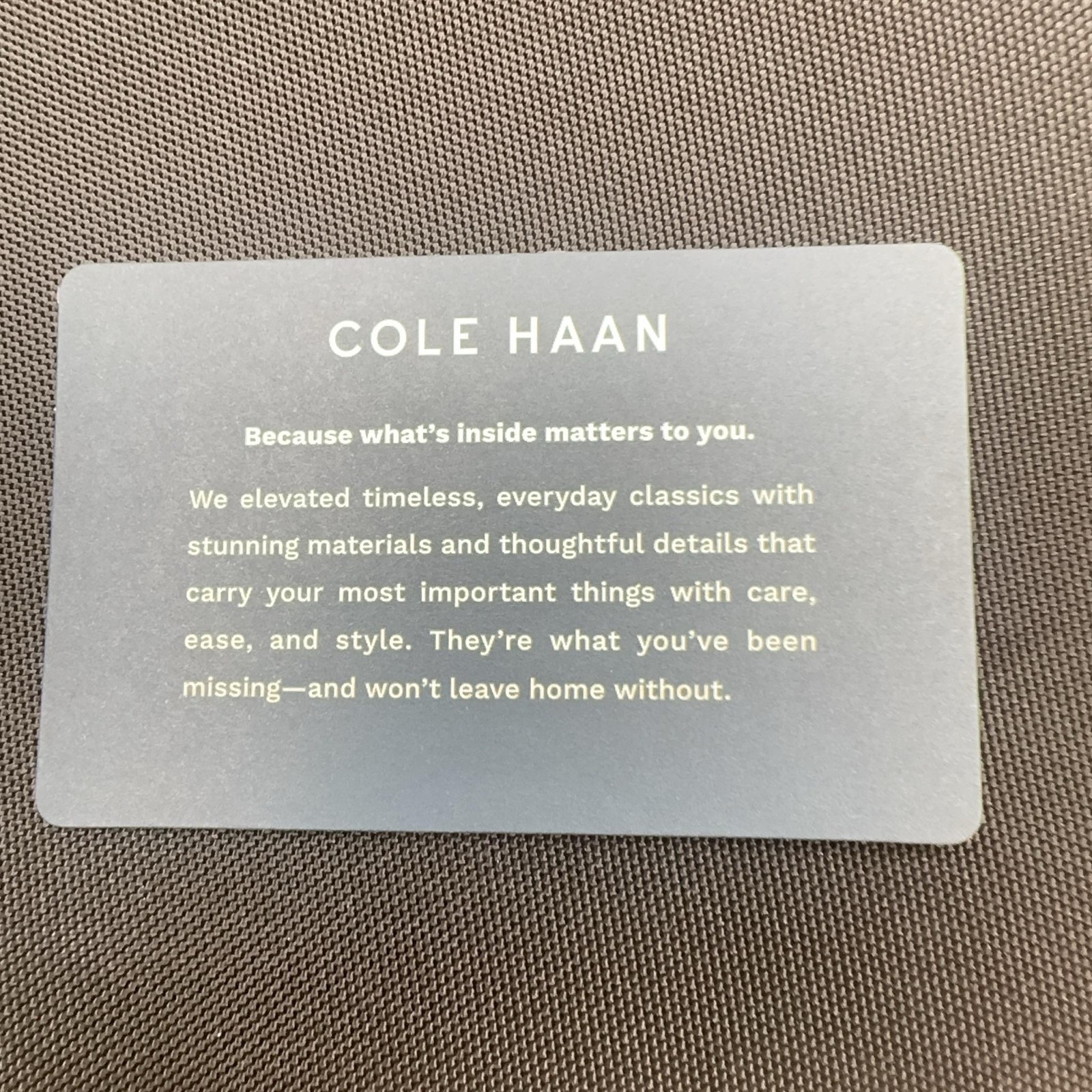 Cole Haan Black Tech Case Travel Kit Zip Organizer Pouch Bag 13.5 in x 10 in