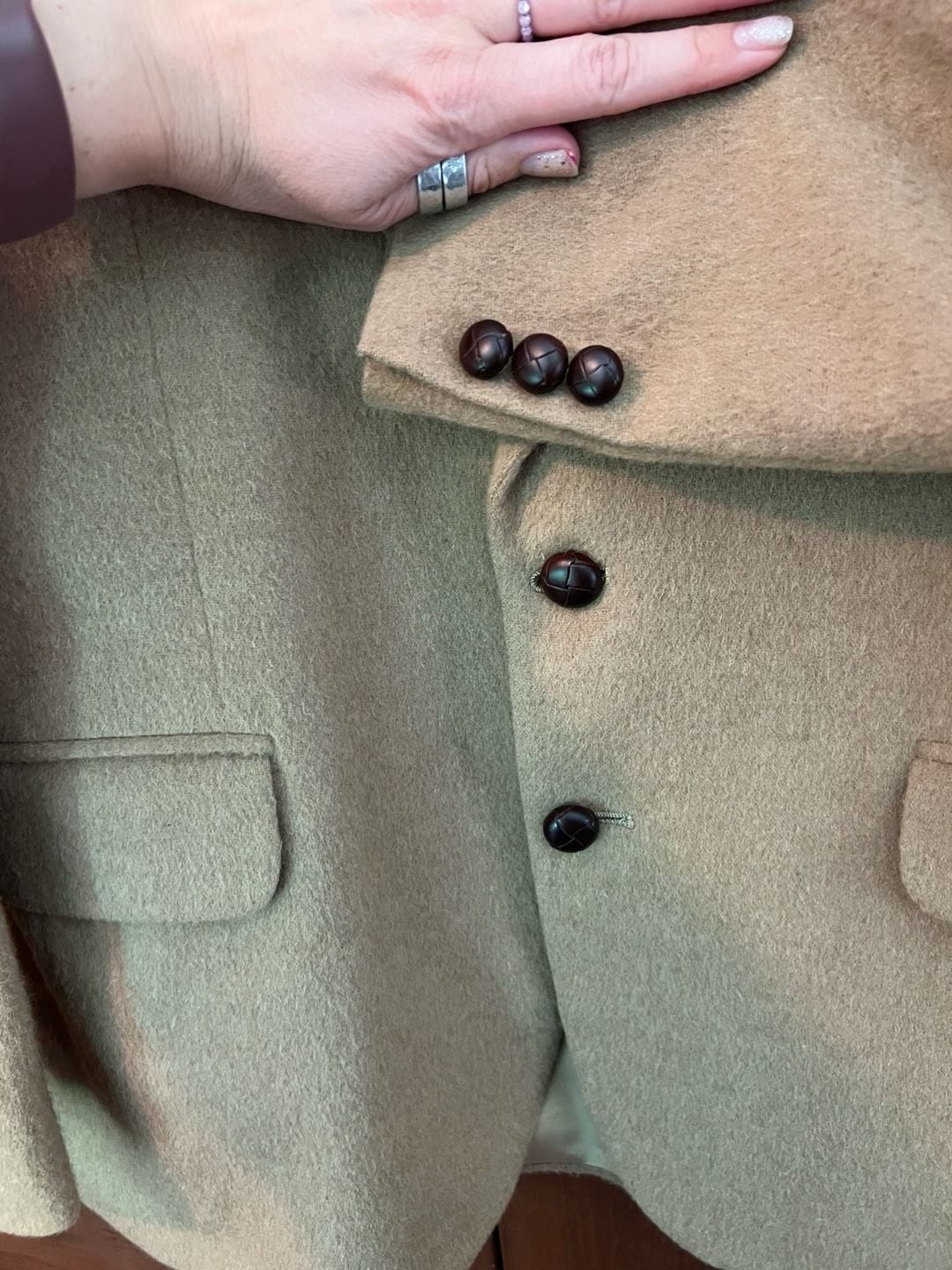 Vintage Tailors Row by Deansgate Camel Two-Button Sport Coat Blazer