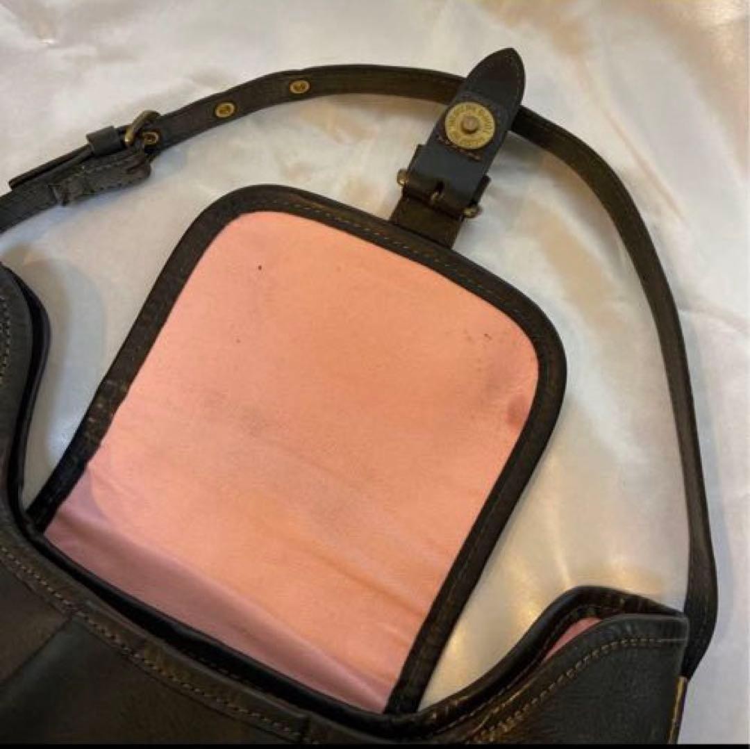 Paul Smith One Shoulder Bag Half Moon All Leather Black
