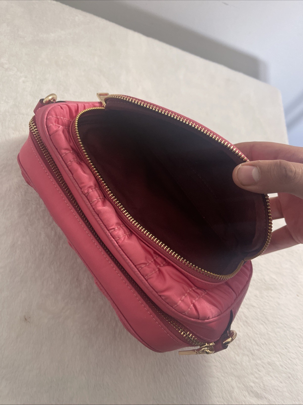 Coach Crossbody With Quilting – Pink – In Good Condition Without Strap