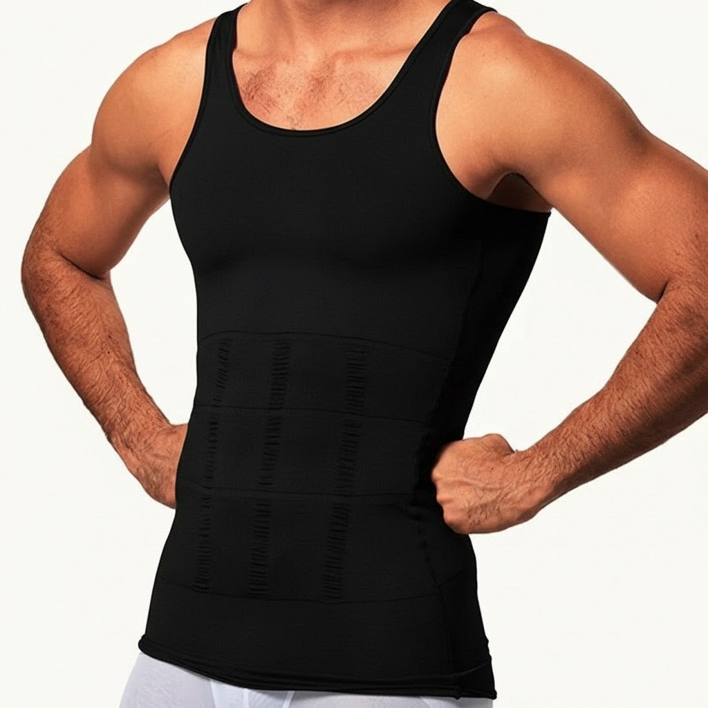 Men Body Shaper Slimming Vest Compression Undershirt Waist Trainer Belly Control