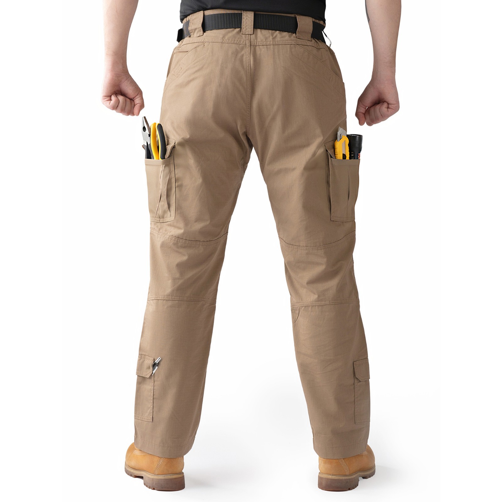 Tactical Cargo Pants for Men Tough Ripstop, Water-Resistant EDC Pants 9-Pocket