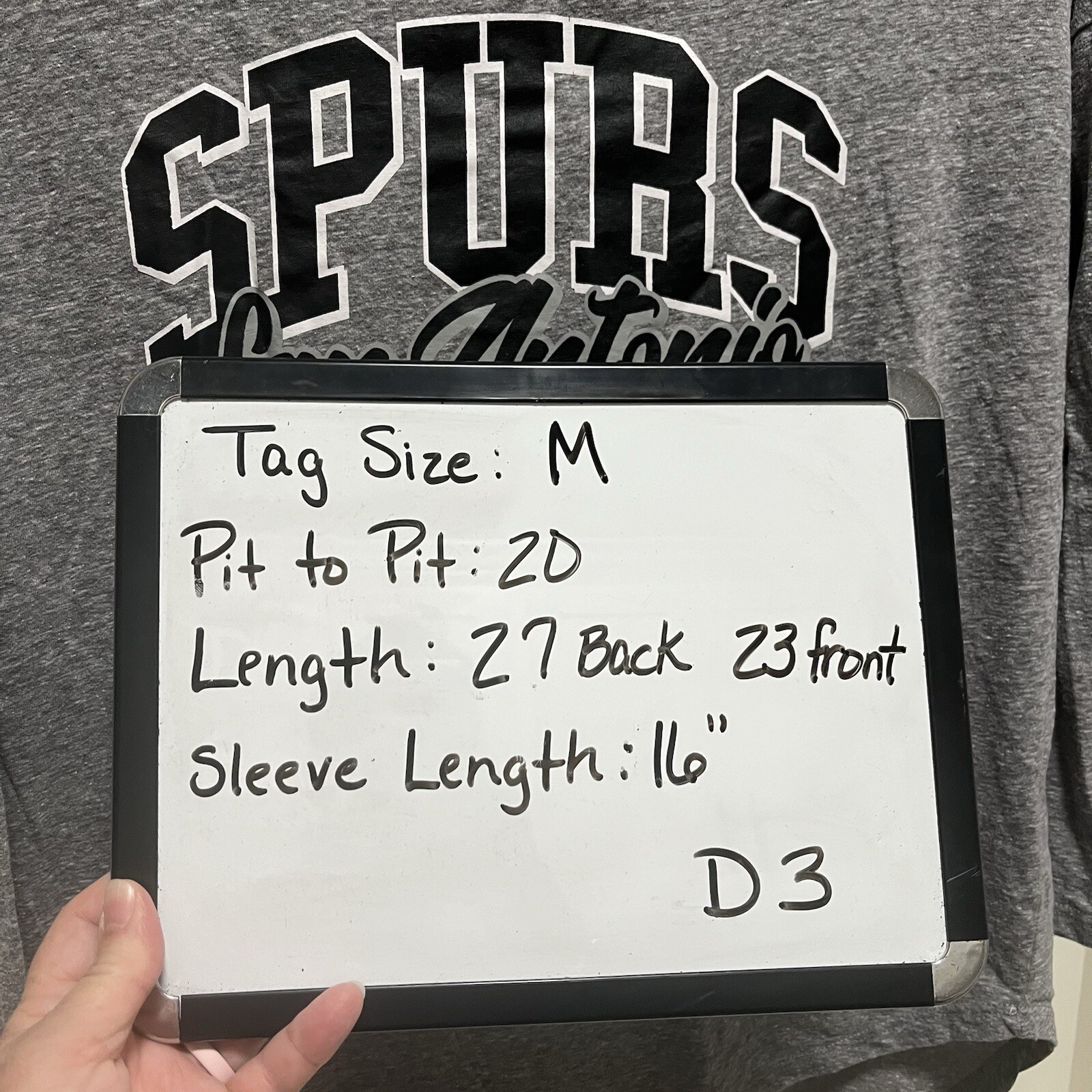San Antonio Spurs T Shirt Womens Size M Gray Long Sleeve NBA