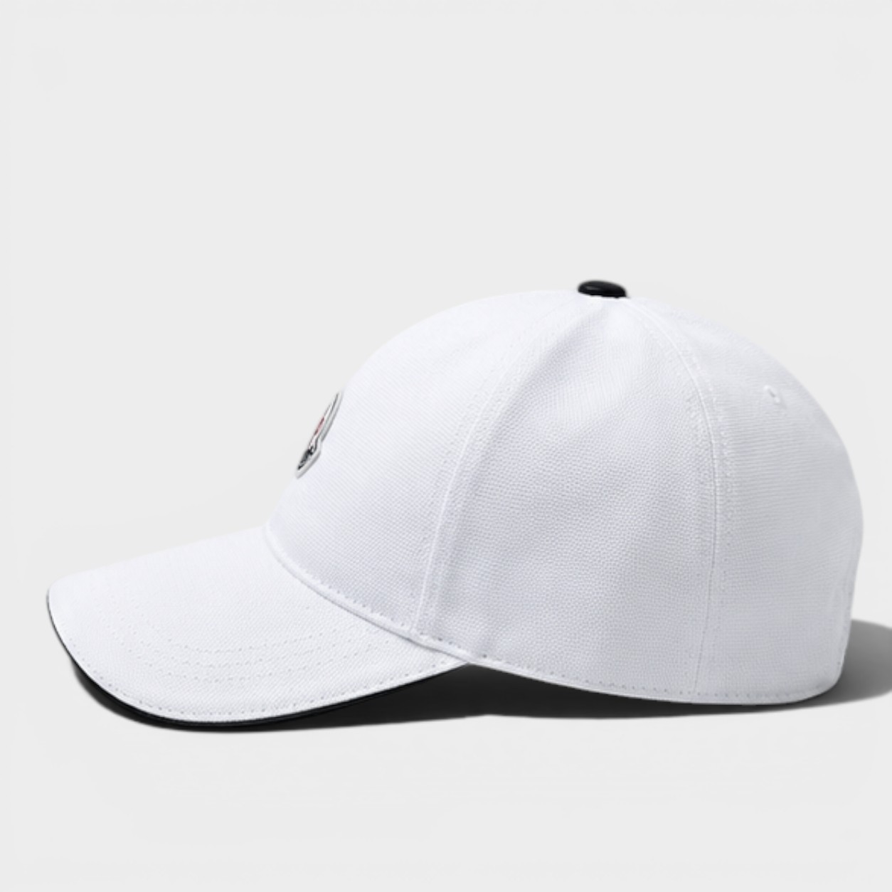 Moncler White Adjustable Baseball Cap Luxury Designer Casual Hat for Men & Women