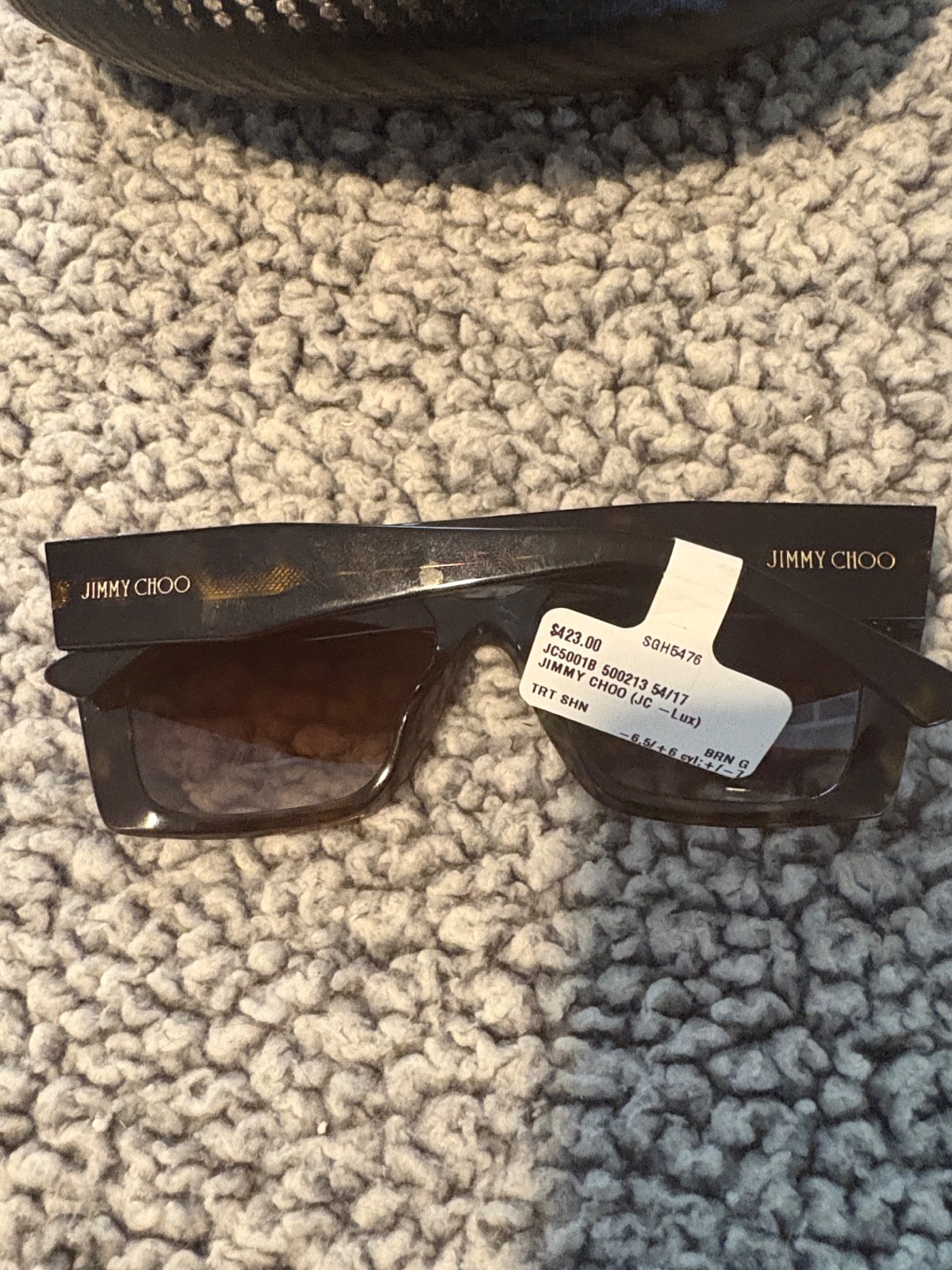 Women’s Jimmy Choo Brown Turtle Shell Sunglasses JC5001B 500214 54/17 NWT!