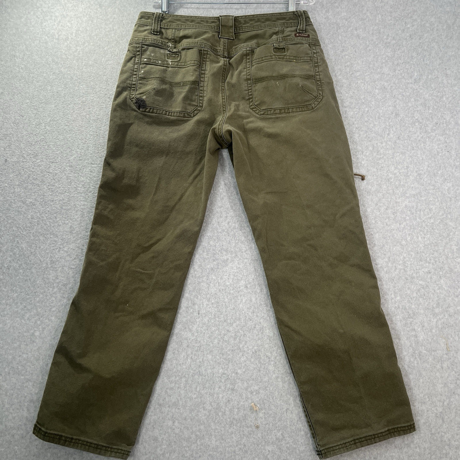 Legendary Outfitters Pants Men 34×30 fits 34×28 Green Canvas Utility Workwear
