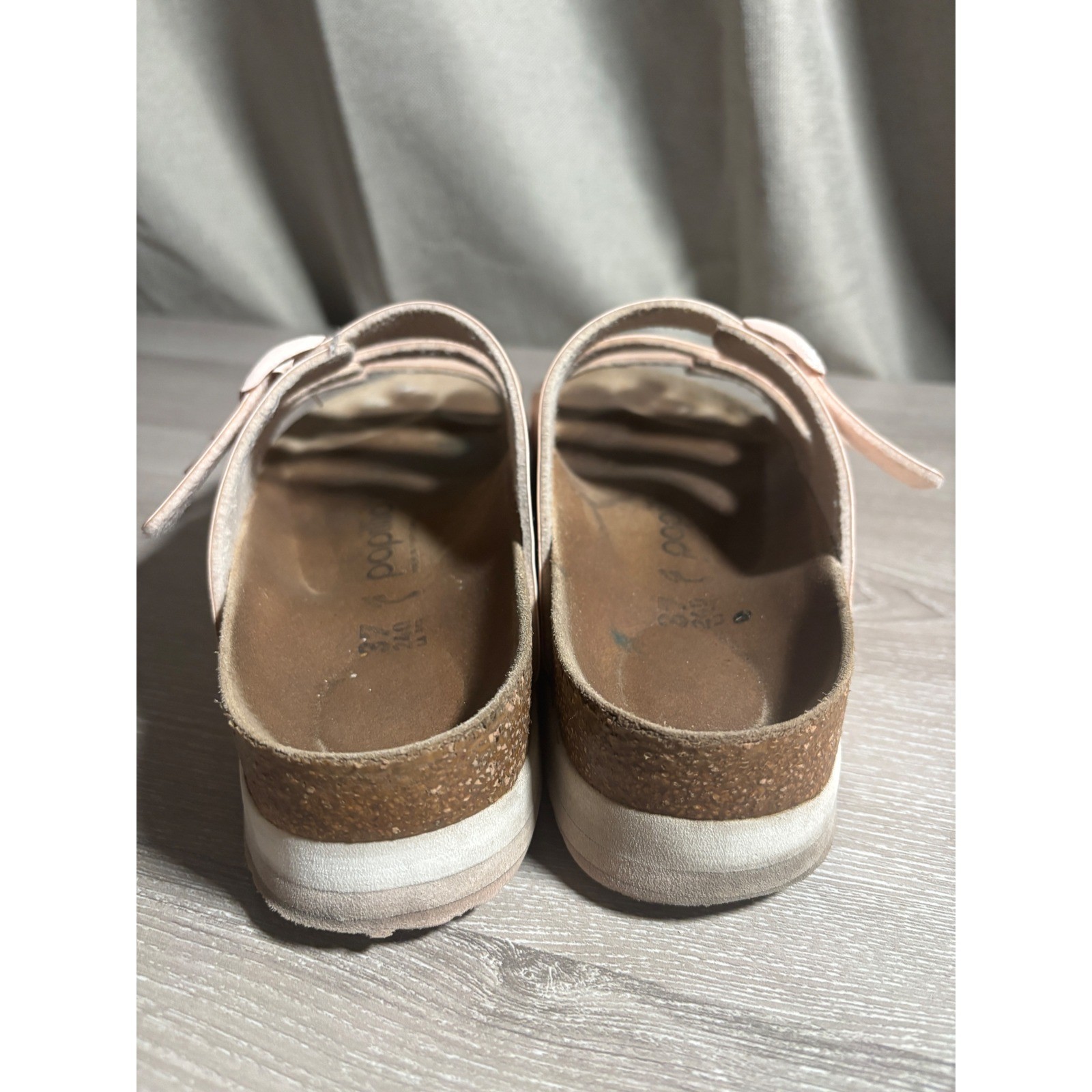 Papillio by Birkenstock Florida Platform Sandals Rose Pink Metallic 37 US 6-6.5