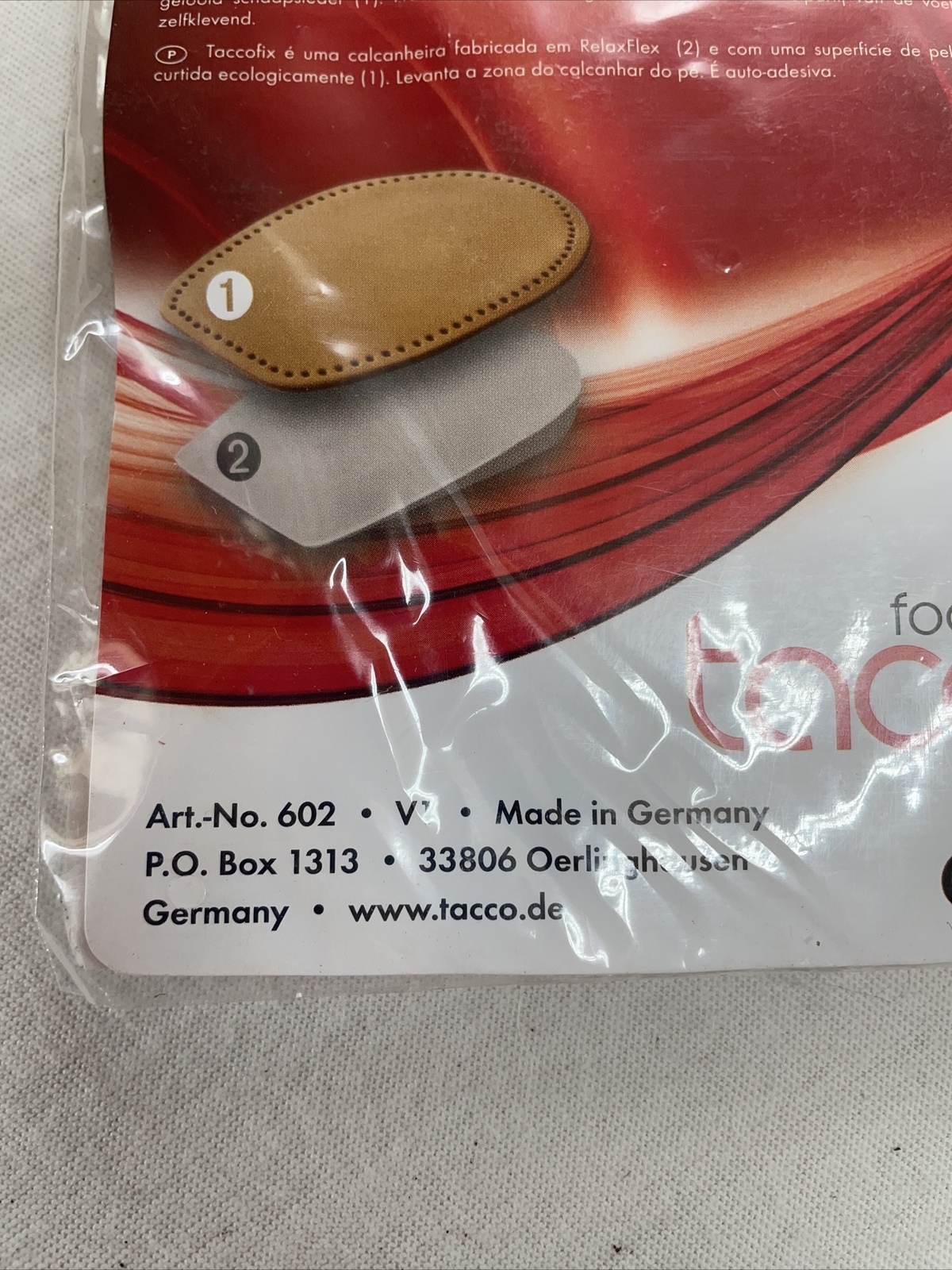 Tacco TACCOFIX 602 Rubber Leather Heel Cushion Size 6-8 Made in Germany