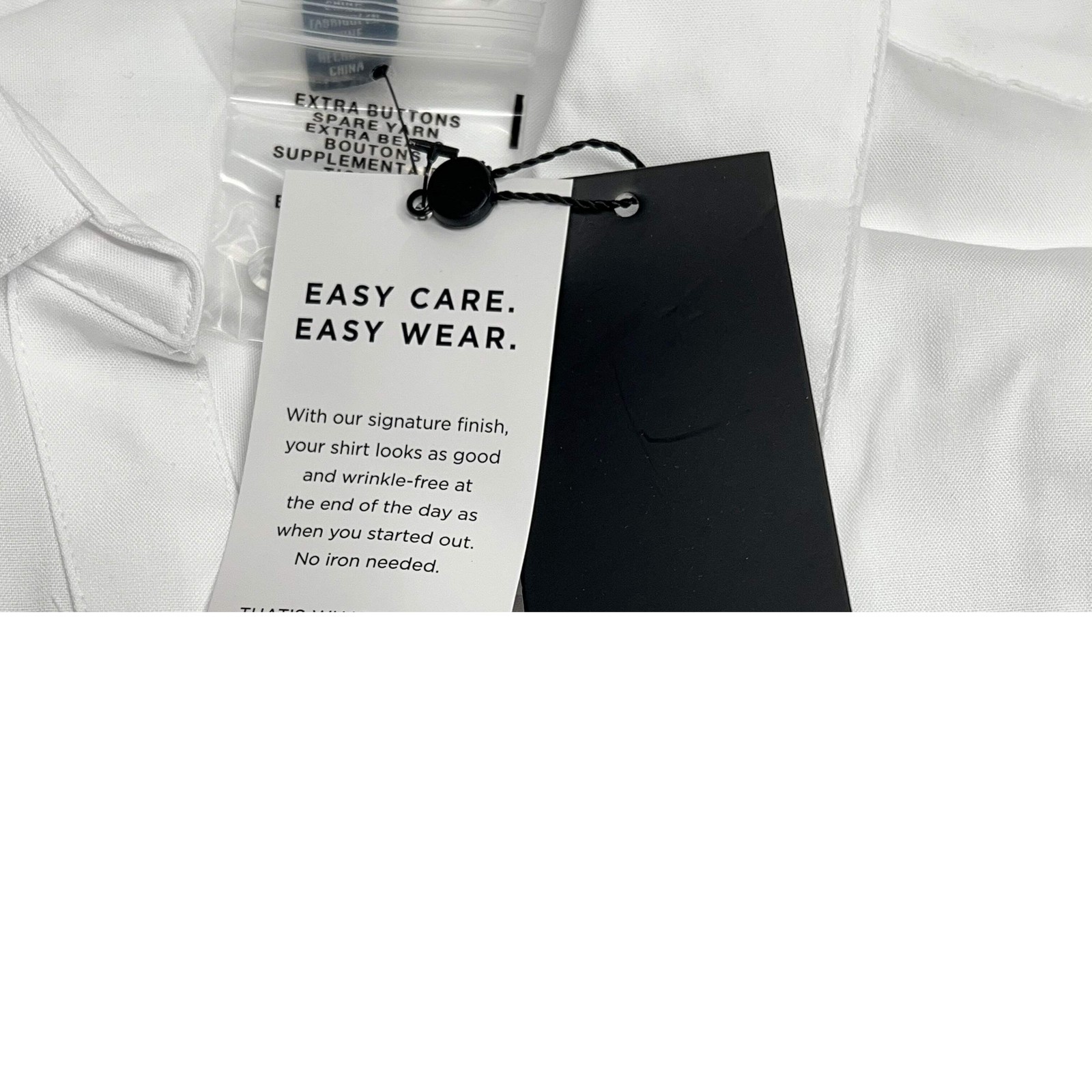 JONES New York Easy Care Professional Button Up Collared Shirt Women’s Sz M Whit
