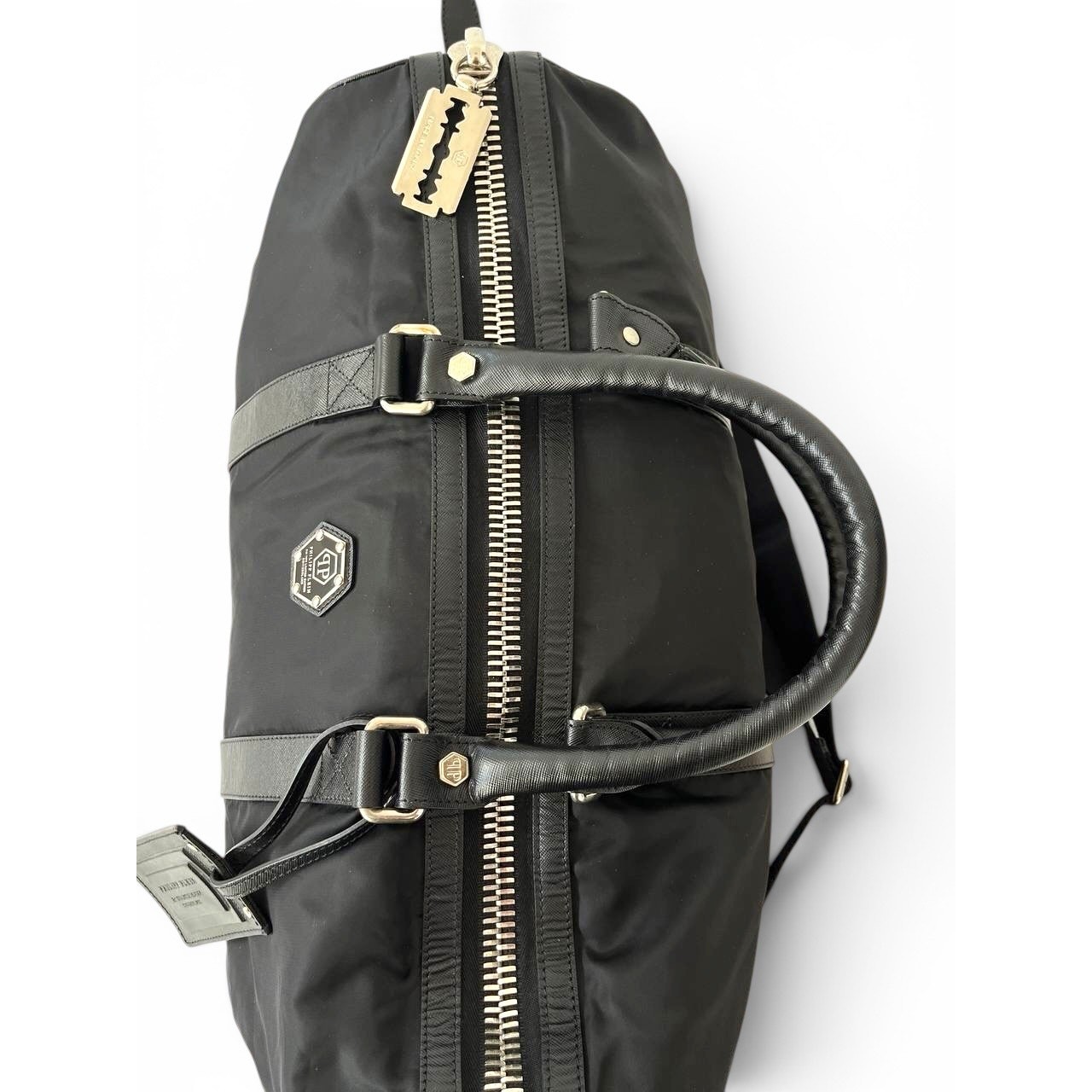 Philipp Plein Limited Edition Black Nylon Duffle Bag Weekender Travel Bag