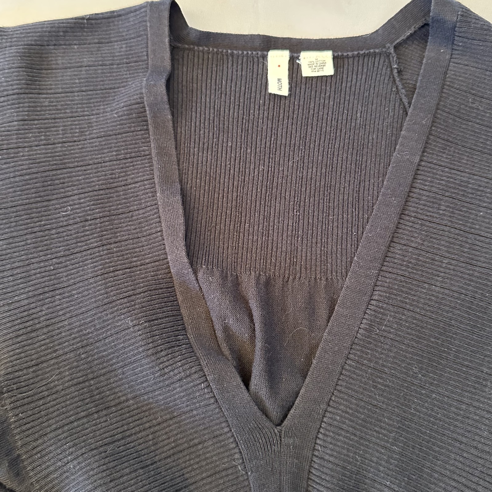 Moth Sweater Dress Womens Medium Batwing Dolman Sleeve Knit Pullover