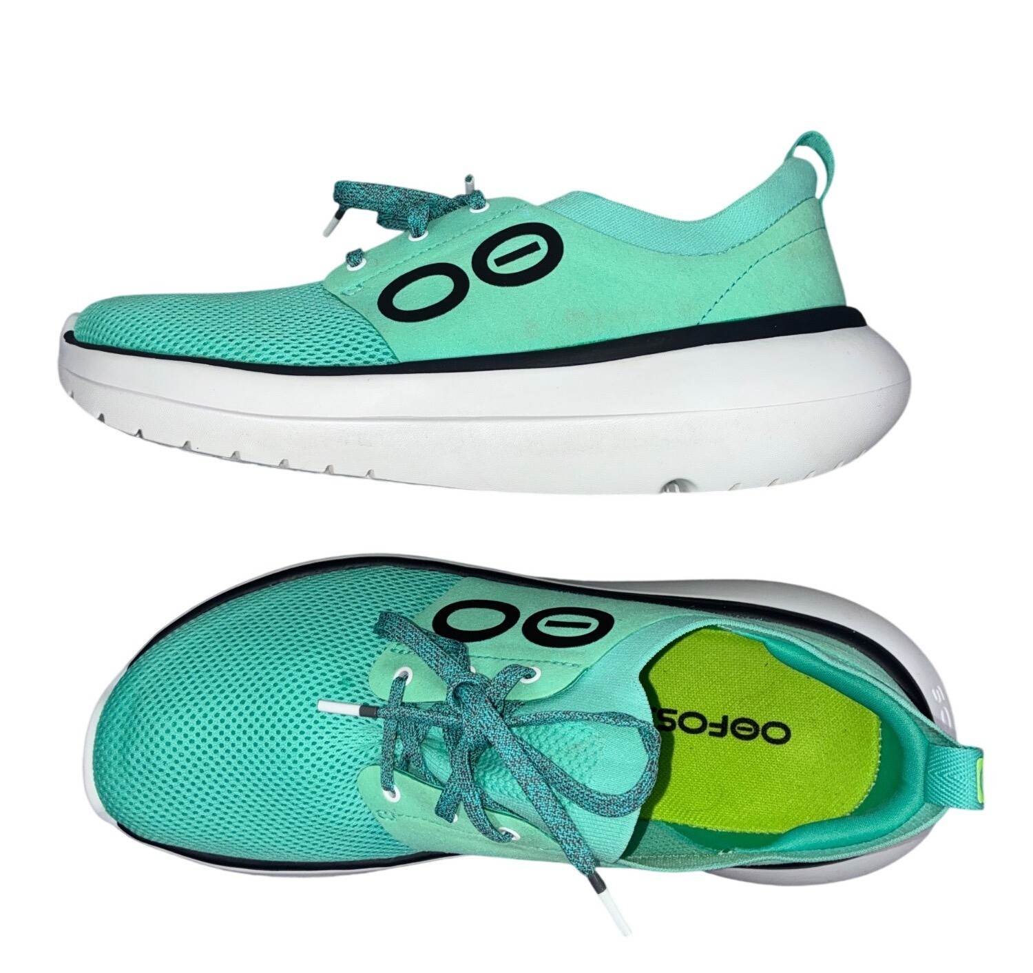 OOFOS Oomy Stride Low Shoes Emerald Lightweight Recovery Sneakers Size W11/EU42