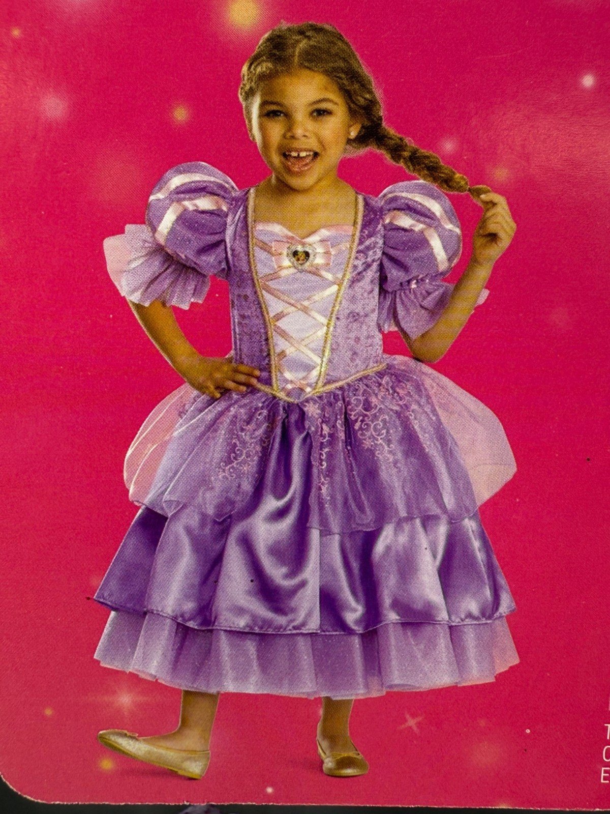 Disney Princess Rapunzel from Tangled Glow-in-the-Dark Costume Dress – XS, S, M