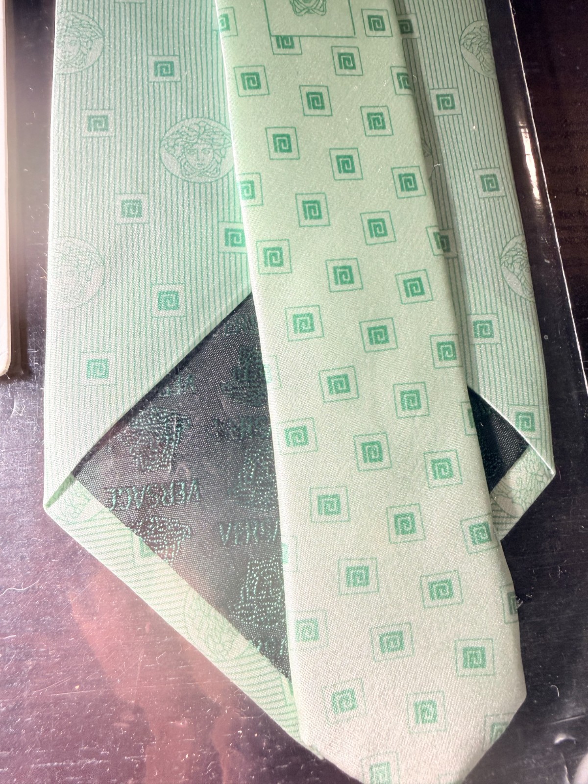 Gianni Versace authentic vintage silk tie from 90s purchased at Compolo 1946