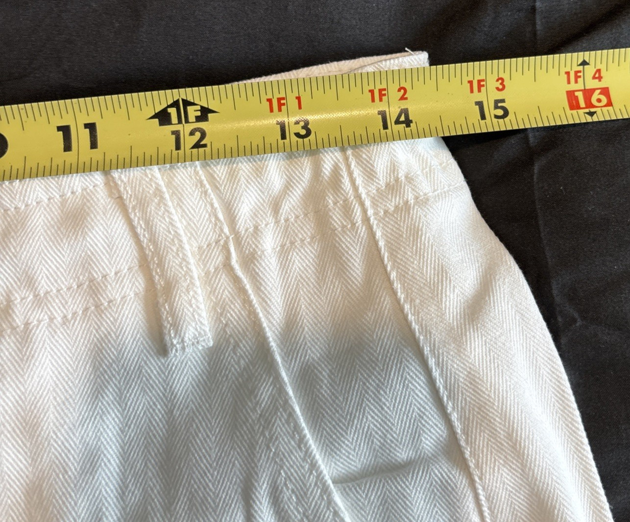 Womens XS Cargo Pants Drawstring Pockets Straight Leg Casual Pants White NWT