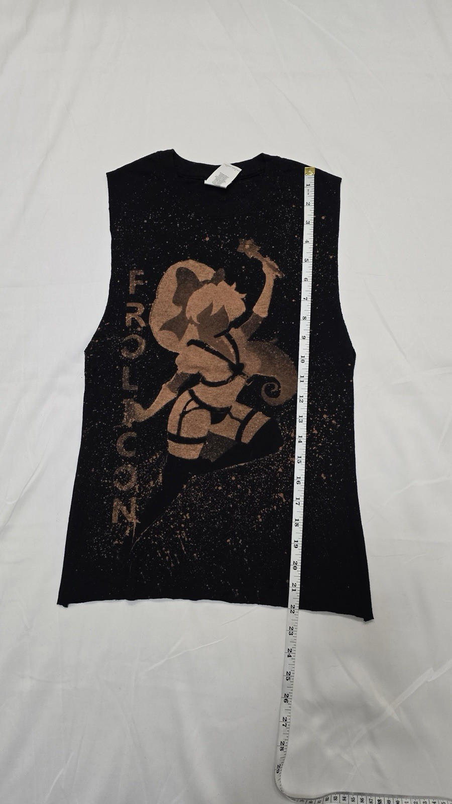 Frolicon Atlanta Kink Convention 2019 Tee Bleach Dyed Sleeveless Tank Top Small