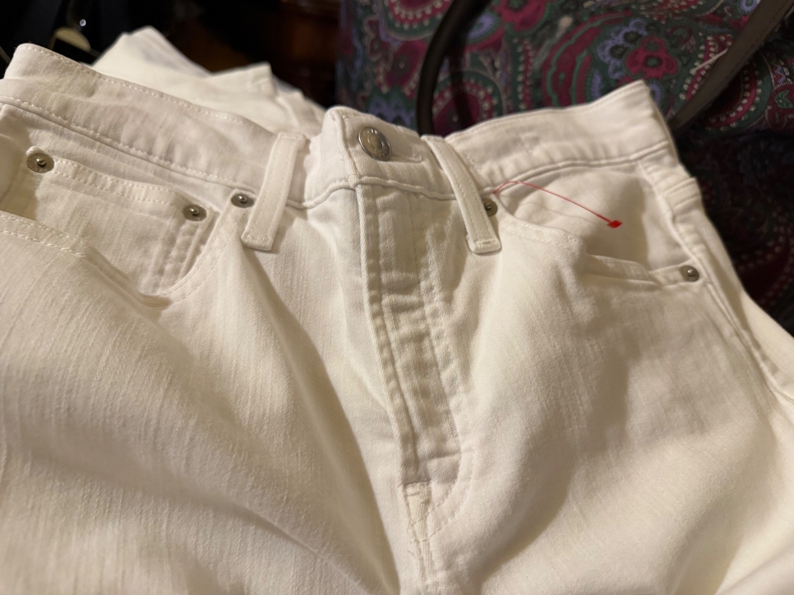 J.Crew ‘96 Low Rise Slim Wide Jeans White Denim Women’s Size 28 Wide Leg stretch