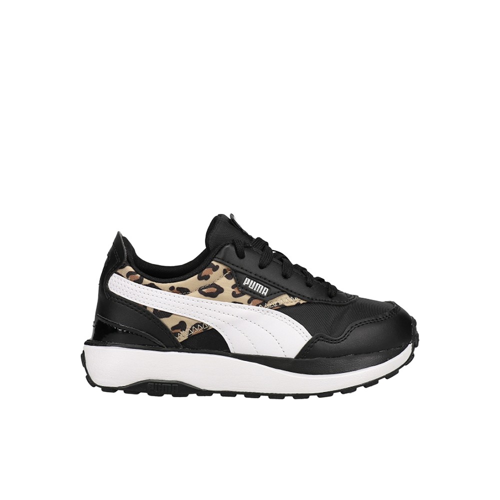 PUMA Cruise Rider Summer Roar Leopard Toddler Girls Black Sneakers Casual Shoes