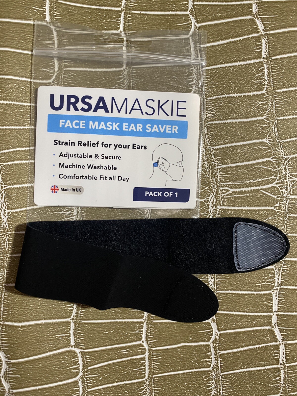 URSA Face Mask Ear Saver Strap Ear Protection 5 Pk Adjustable Comfortable Fit
