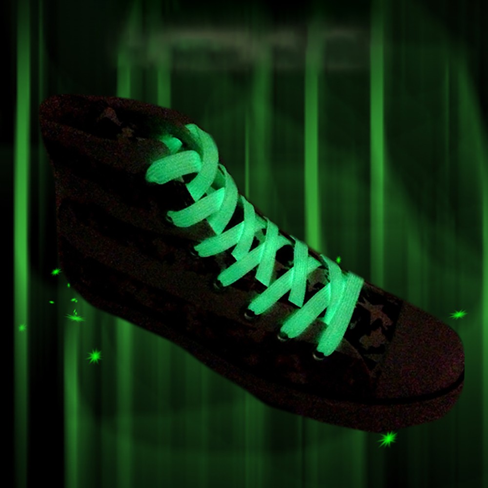 Glow in the Dark Luminous Shoelaces 5 Colors Flat Shoe Laces 90cm 120cm 180cm