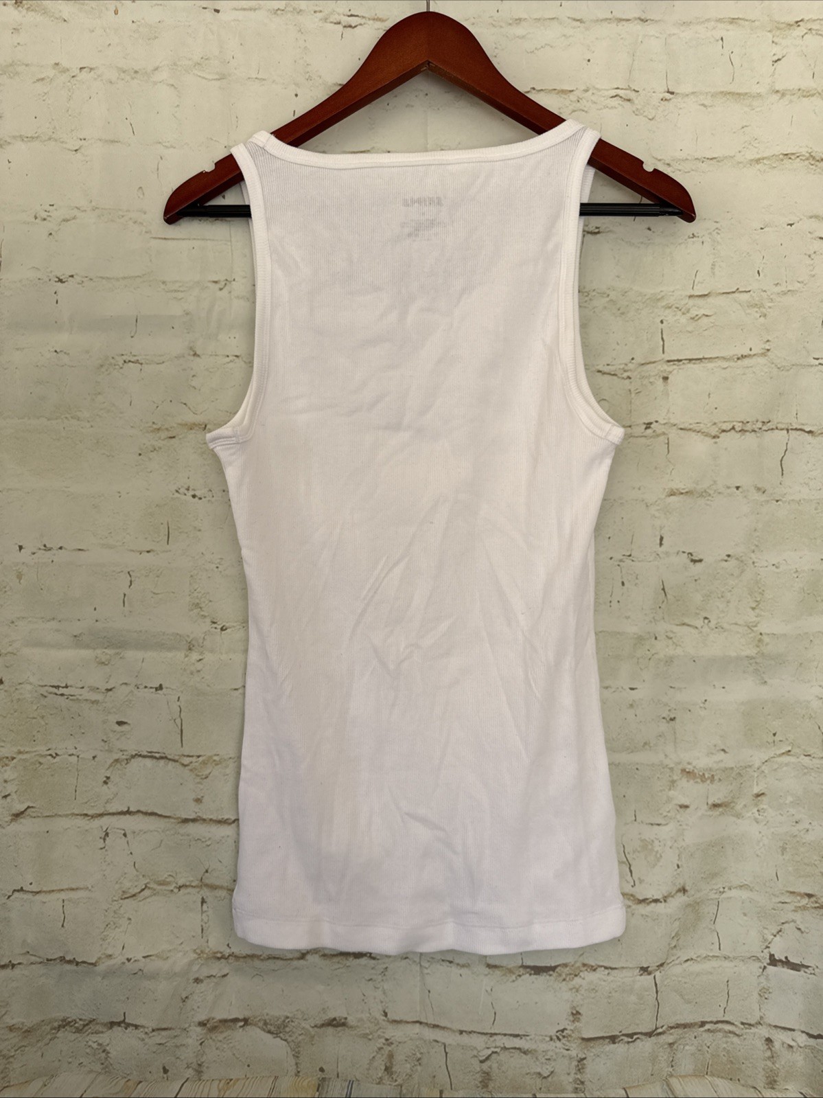 NEW Skims Men’s Cotton Blend Ribbed Tank Top – Single Pair – White – Medium