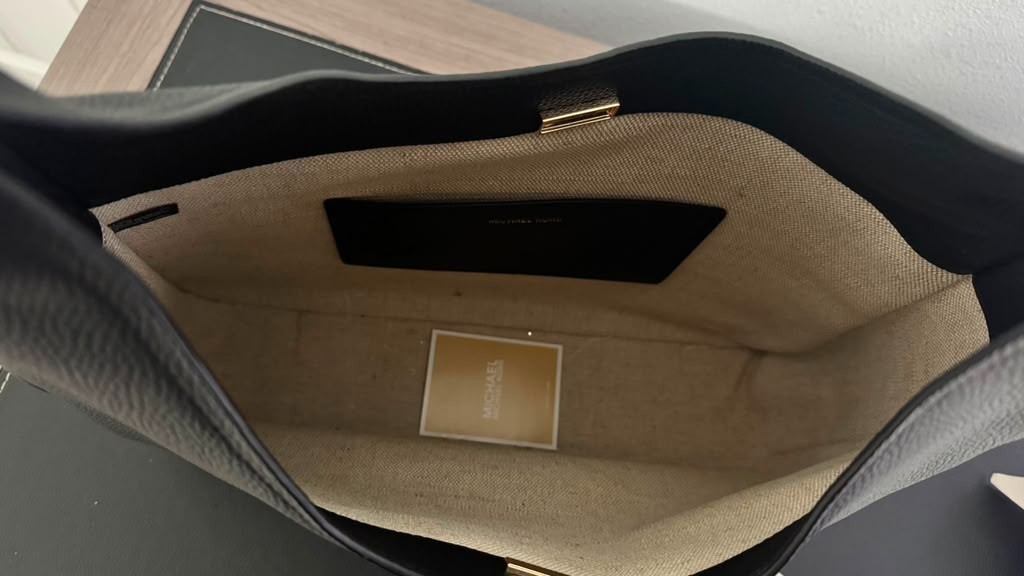 NEW – MICHAEL KORS Black Nolita Large Hobo Shoulder Bag Black