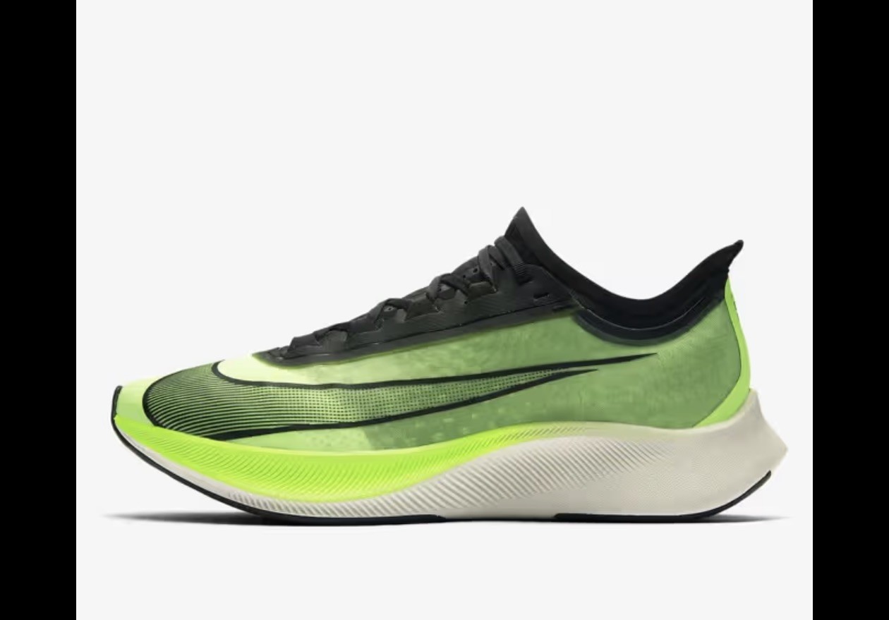 Nike Zoom Fly 3 Neon Green Men’s Size 12 Running Shoes Good Quality