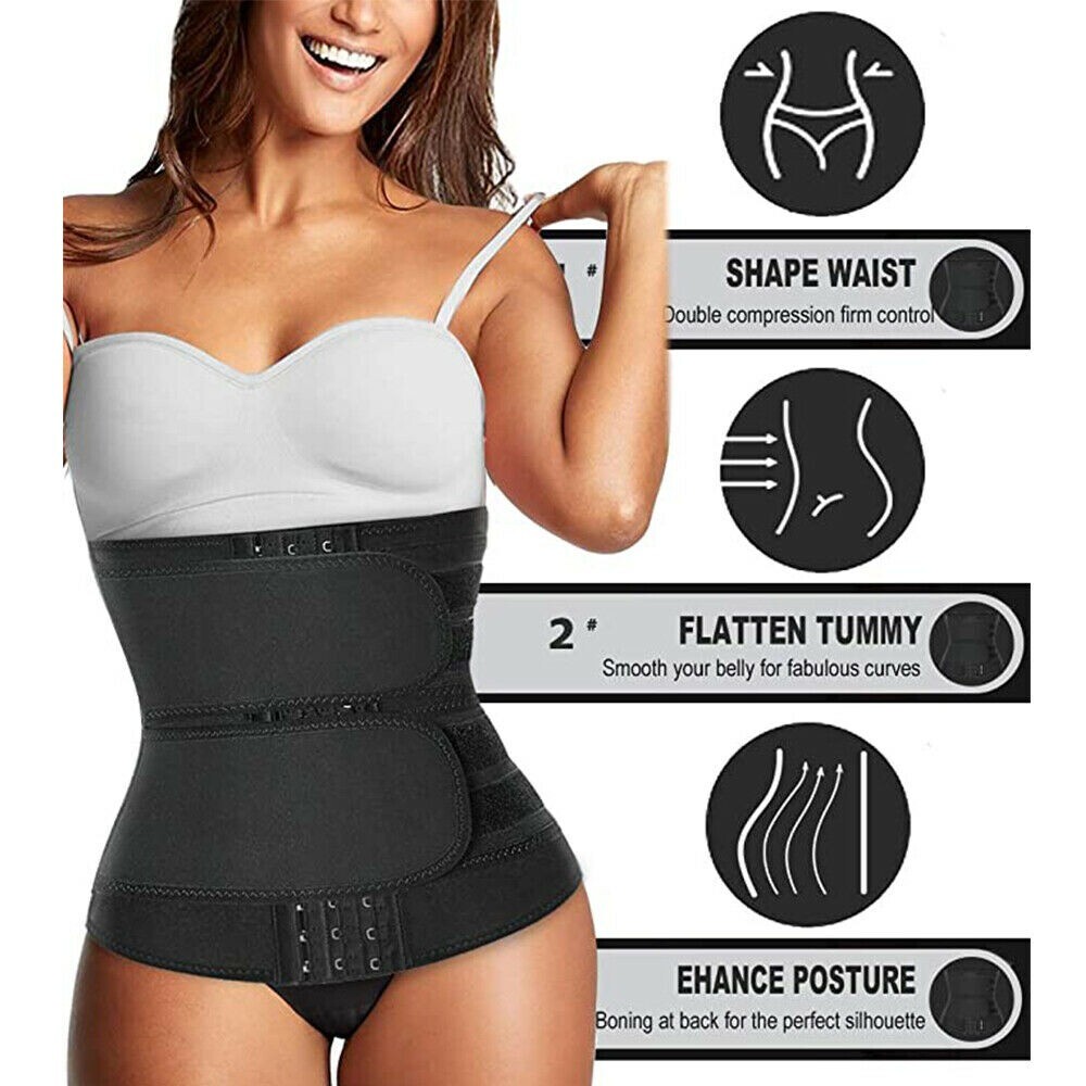 Fajas Reductoras Colombianas Cinturilla Tummy Control Waist Trainer Body Shaper