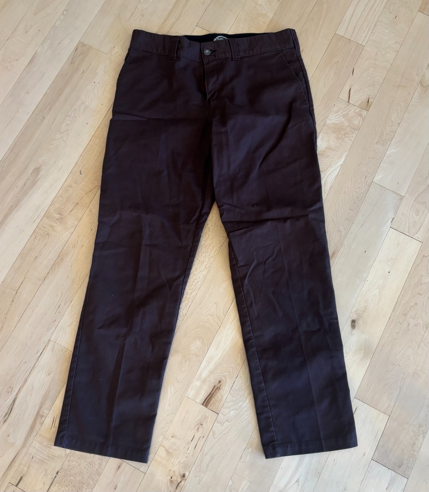 DICKIES MENS 874 ORIGINAL FIT WORK PANTS STRAIGHT LEG WORK UNIFORM 34-32 Brown