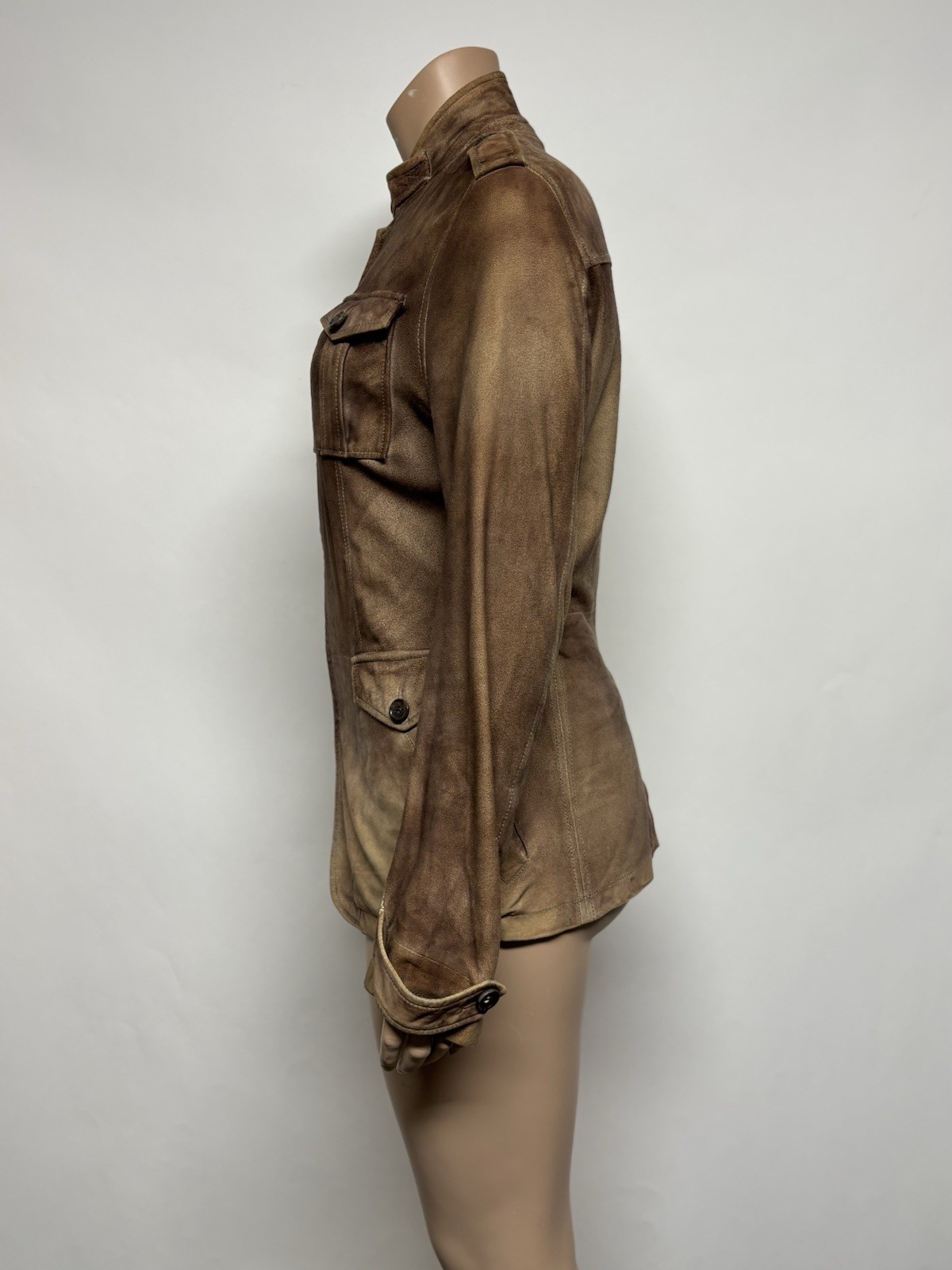 Vtg Dolce & Gabbana D&G Brown Suede Jacket IT 46